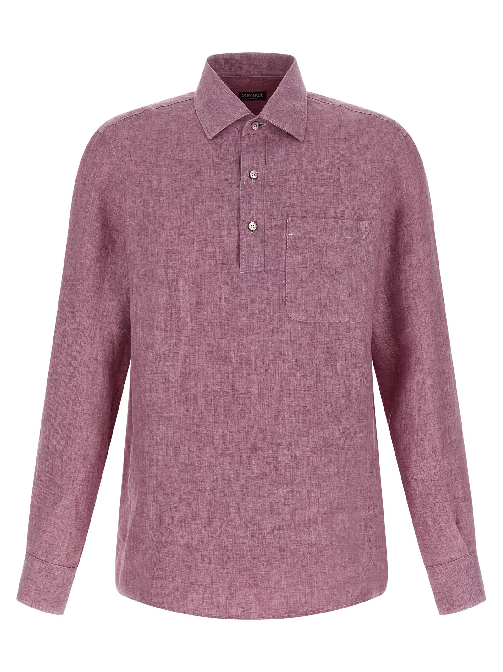 ZEGNA Multicolor Linen Polo Men's Shirt