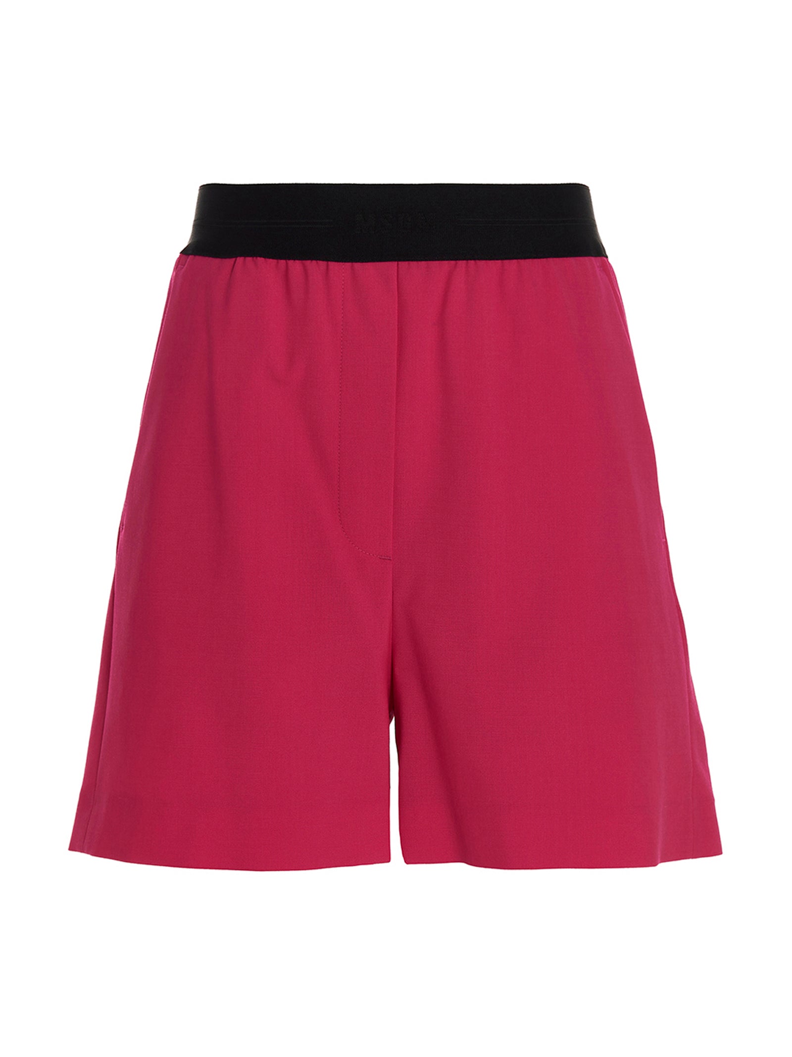 MSGM Fuchsia Virgin Wool Bermuda Women's Shorts