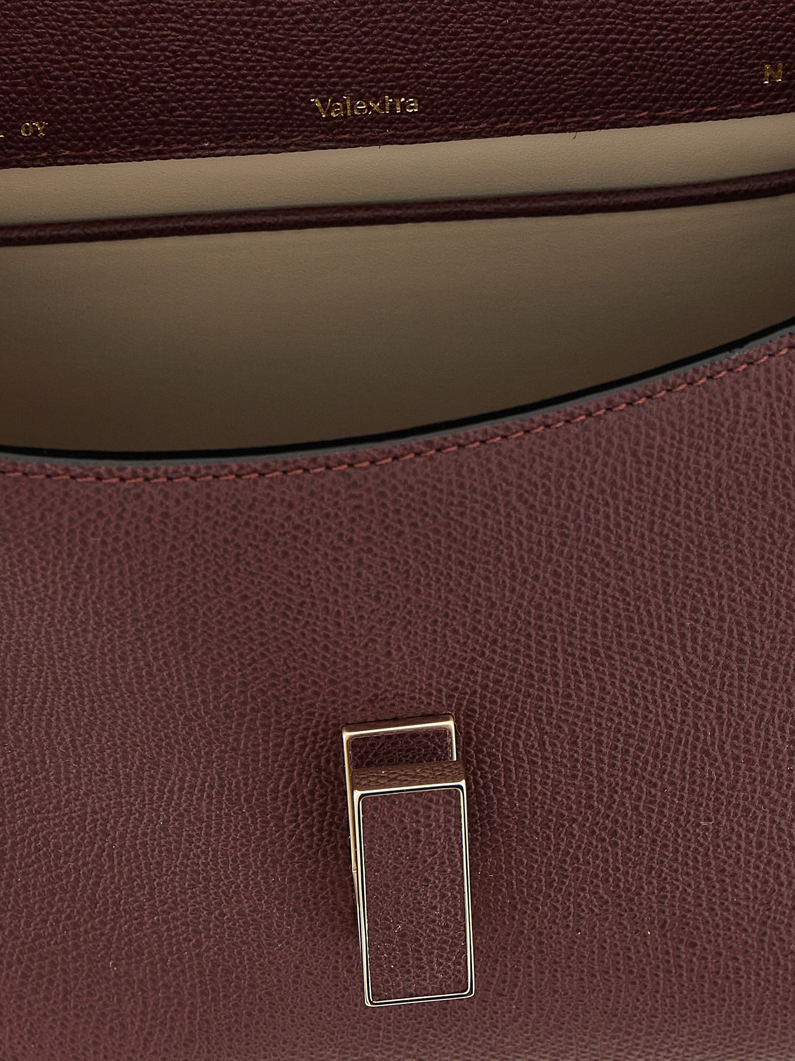 Valextra Bordeaux Calfskin Women's Handbag