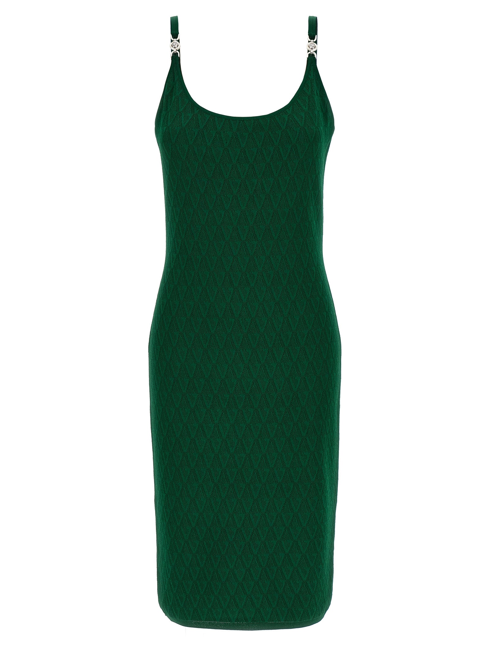 Versace Bicolor Viscose Midi Women's Dress