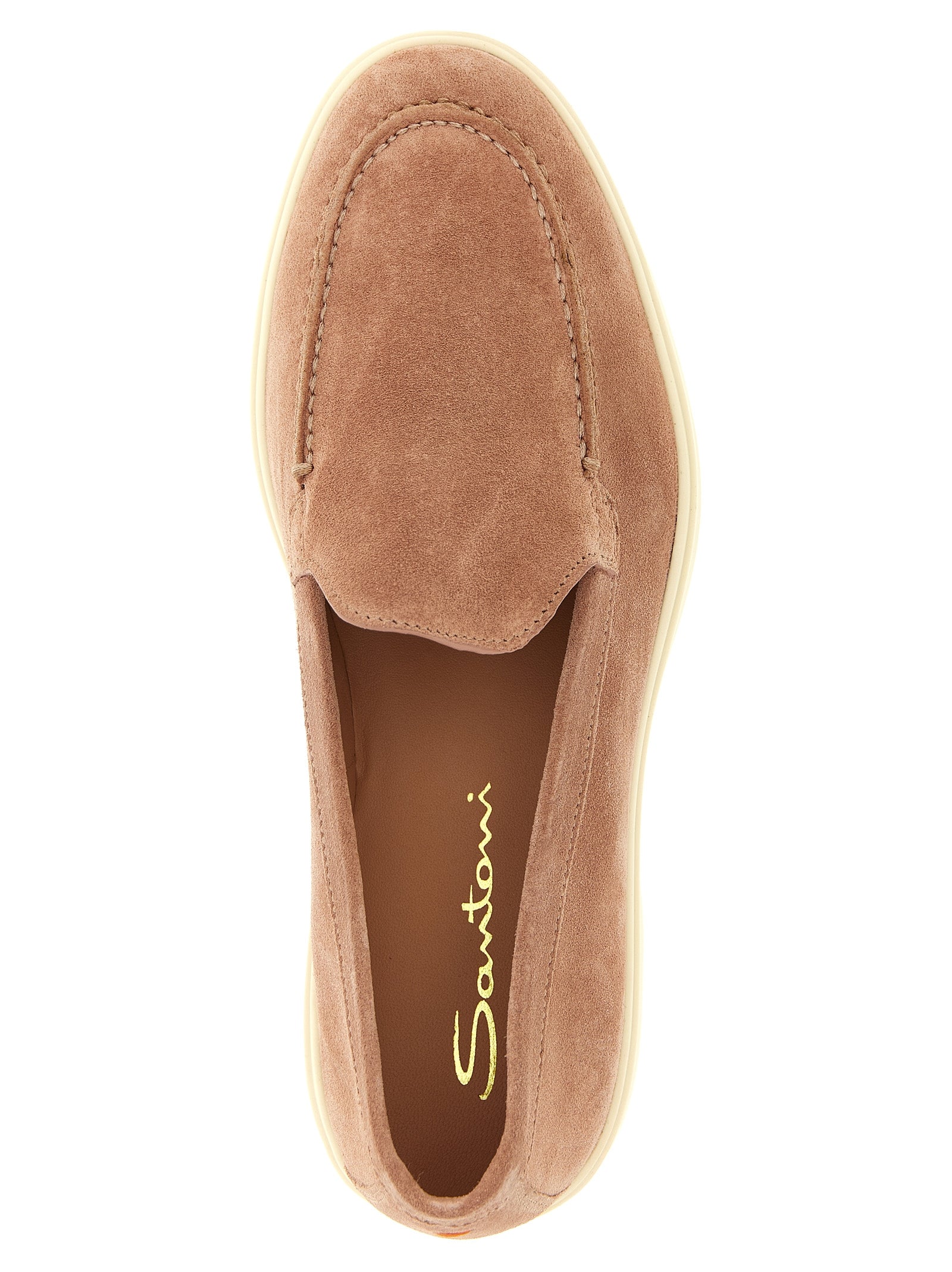 Santoni Multicolor Calfskin Slip-On Women's Loafers