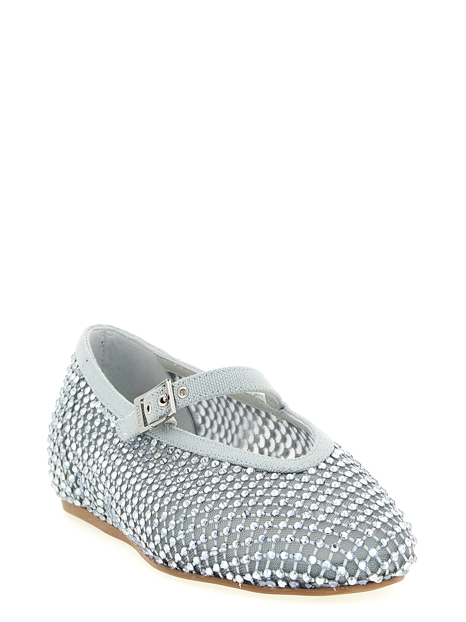 LE SILLA Silver Polyamide Ballet Women's Flats