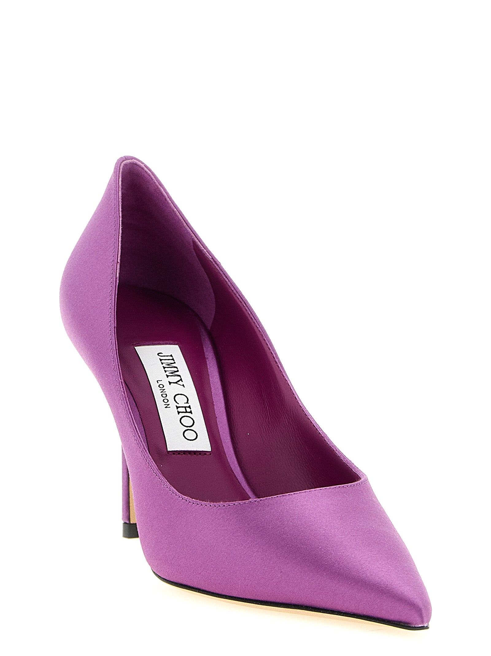 Jimmy Choo Purple Tencel High Heel Women's Pumps