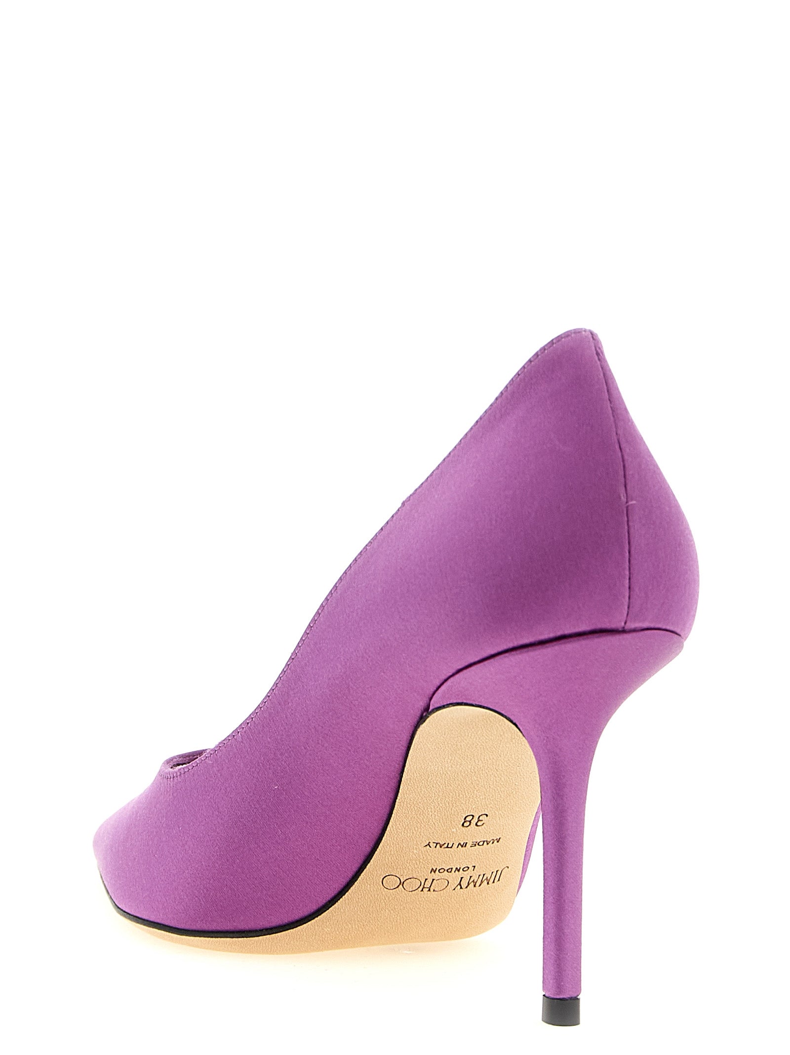 Jimmy Choo Purple Tencel High Heel Women's Pumps