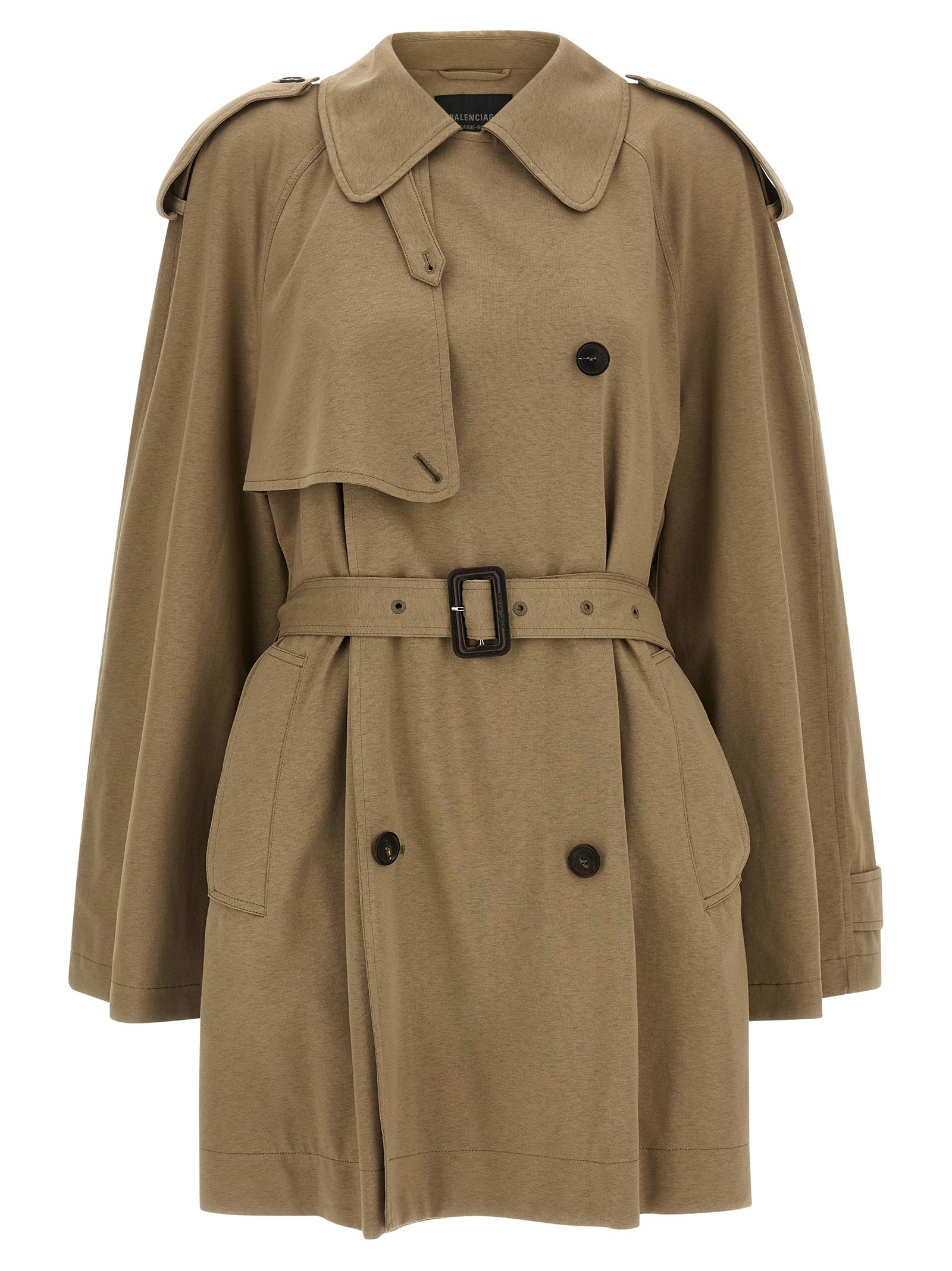 Balenciaga Beige Cotton Women's Coat