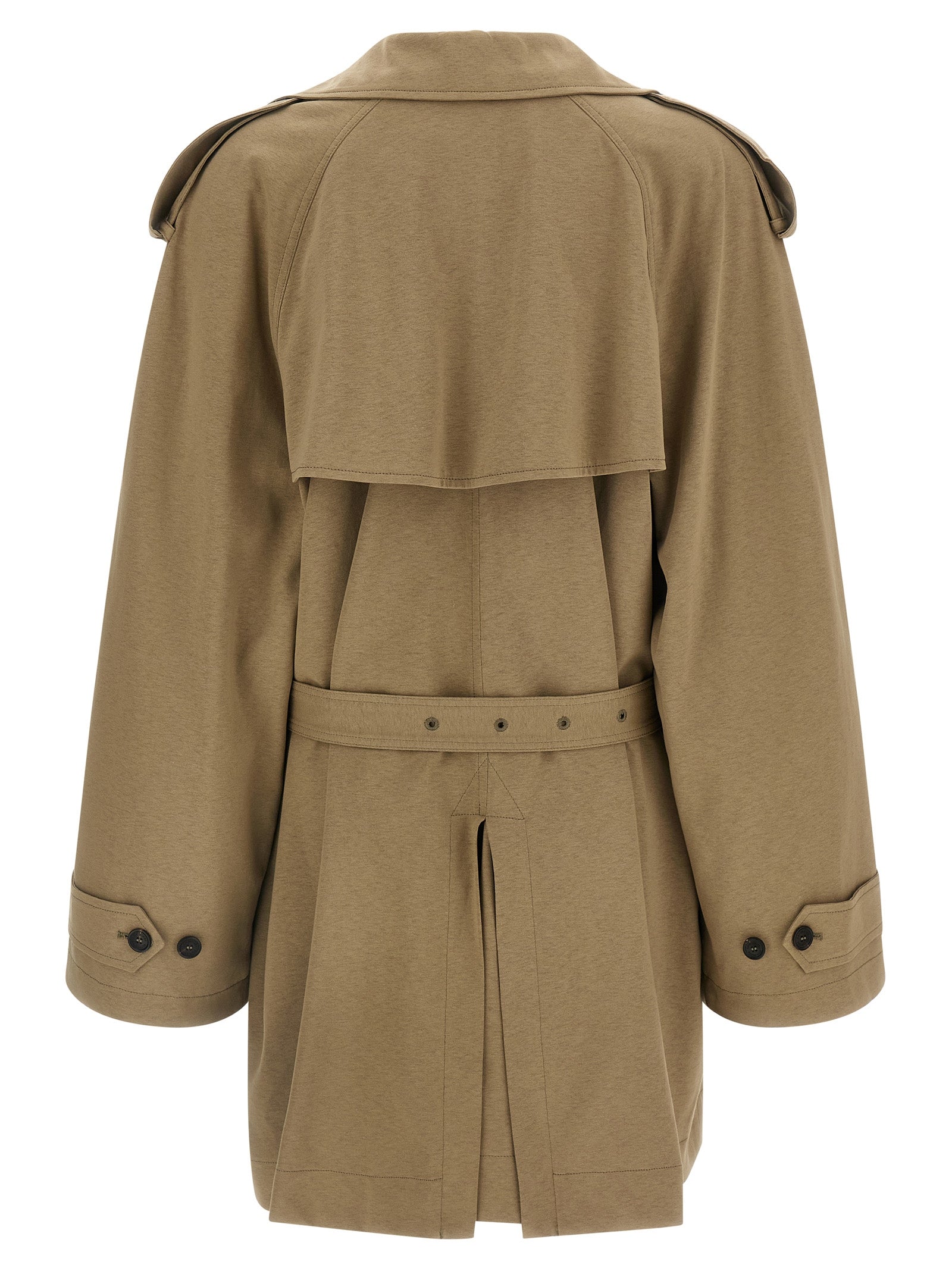Balenciaga Beige Cotton Women's Coat