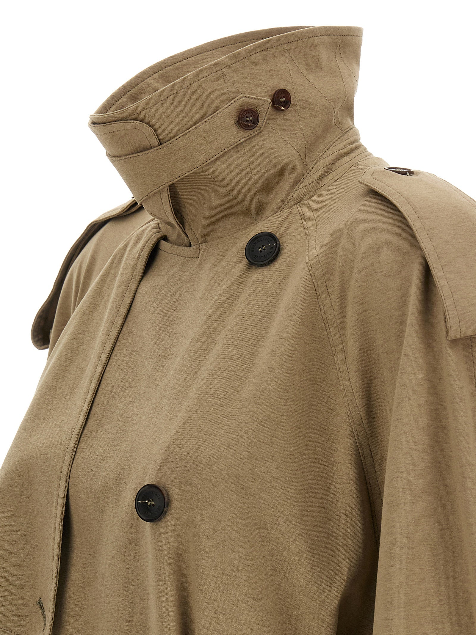 Balenciaga Beige Cotton Women's Coat