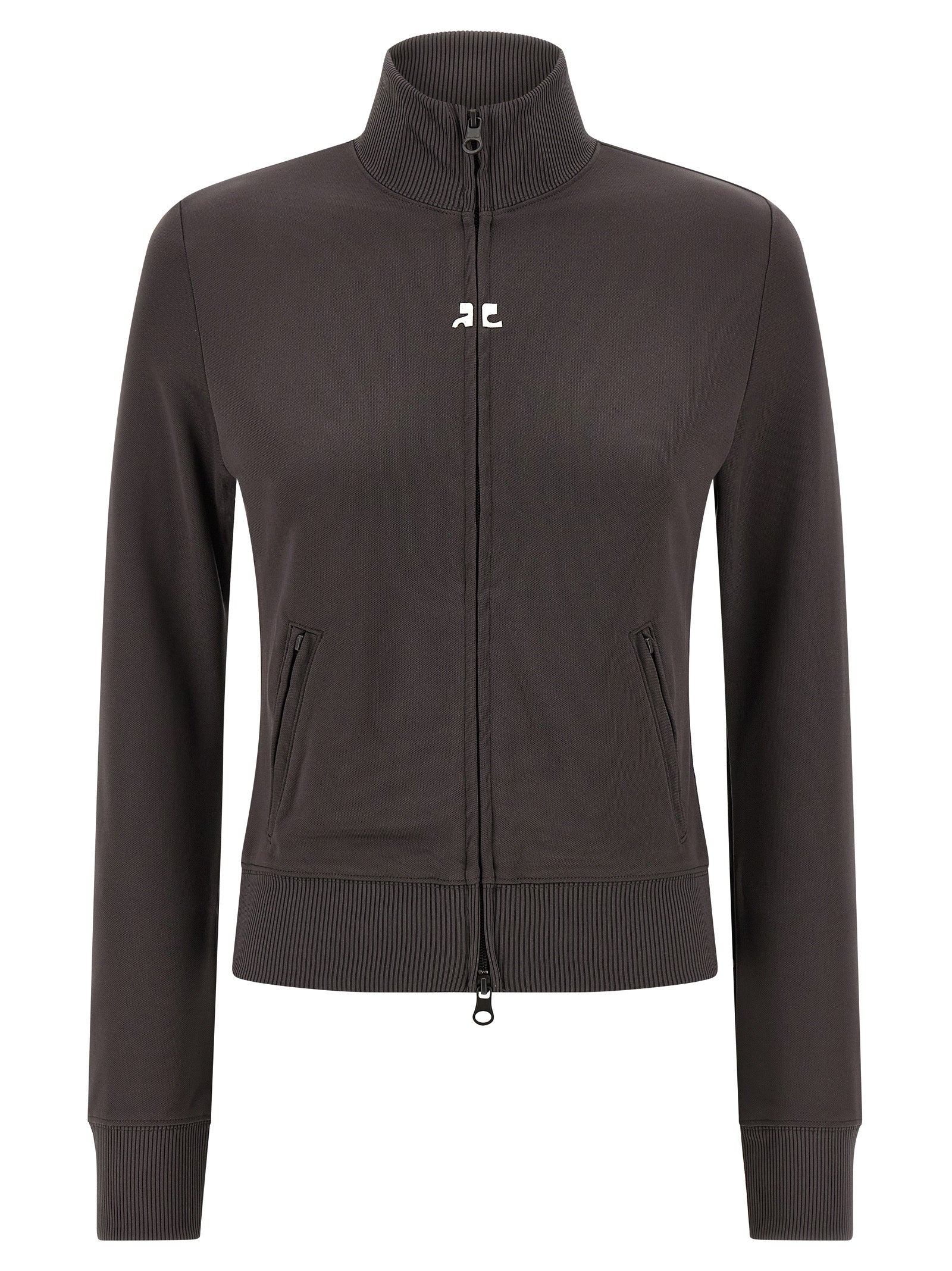Courrèges Gray Polyester Women's Sweatshirt