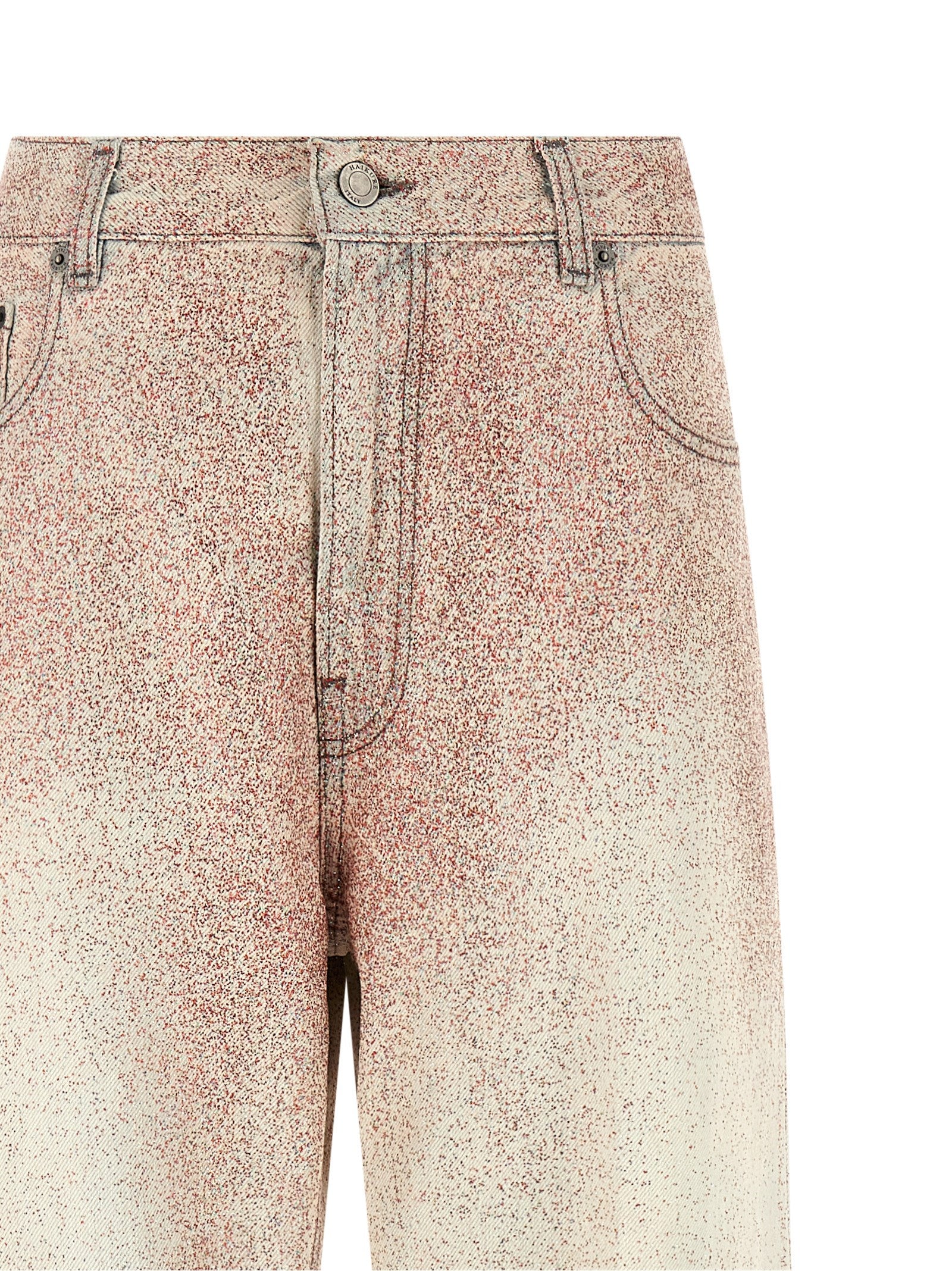 Haikure Gray Cotton Straight-Leg Women's Jeans