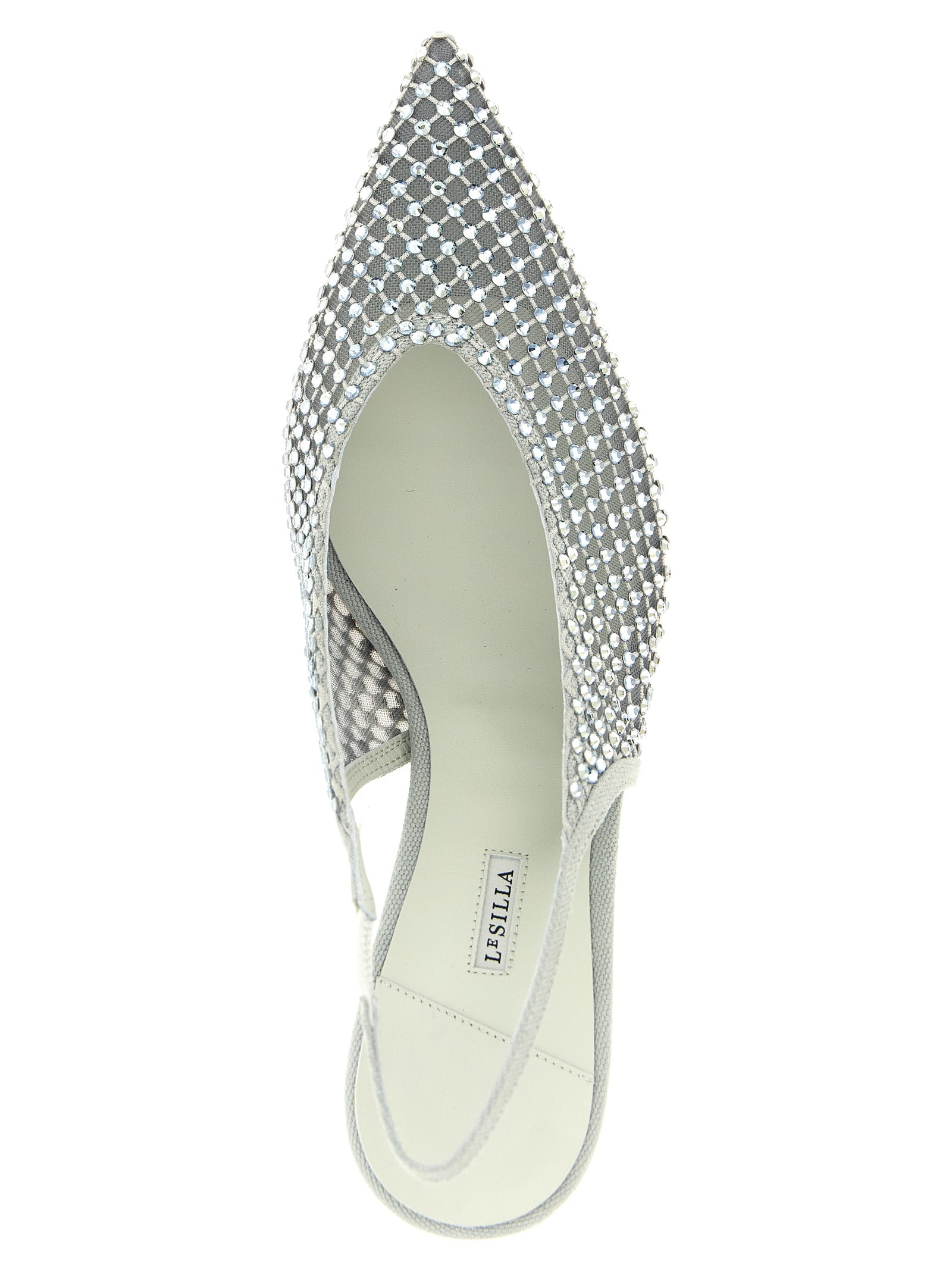 LE SILLA Gray Polyester Mid Heel Women's Pumps