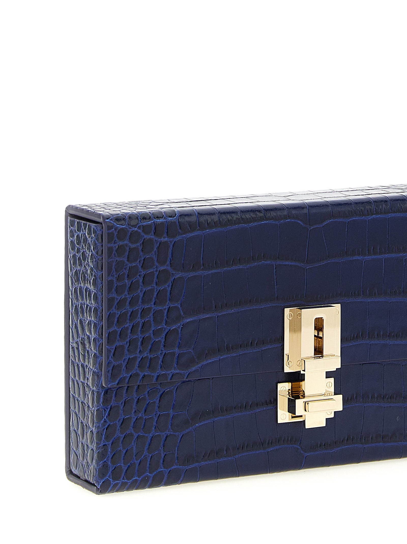 Tom Ford Blue Calfskin Clutch Women's Bag