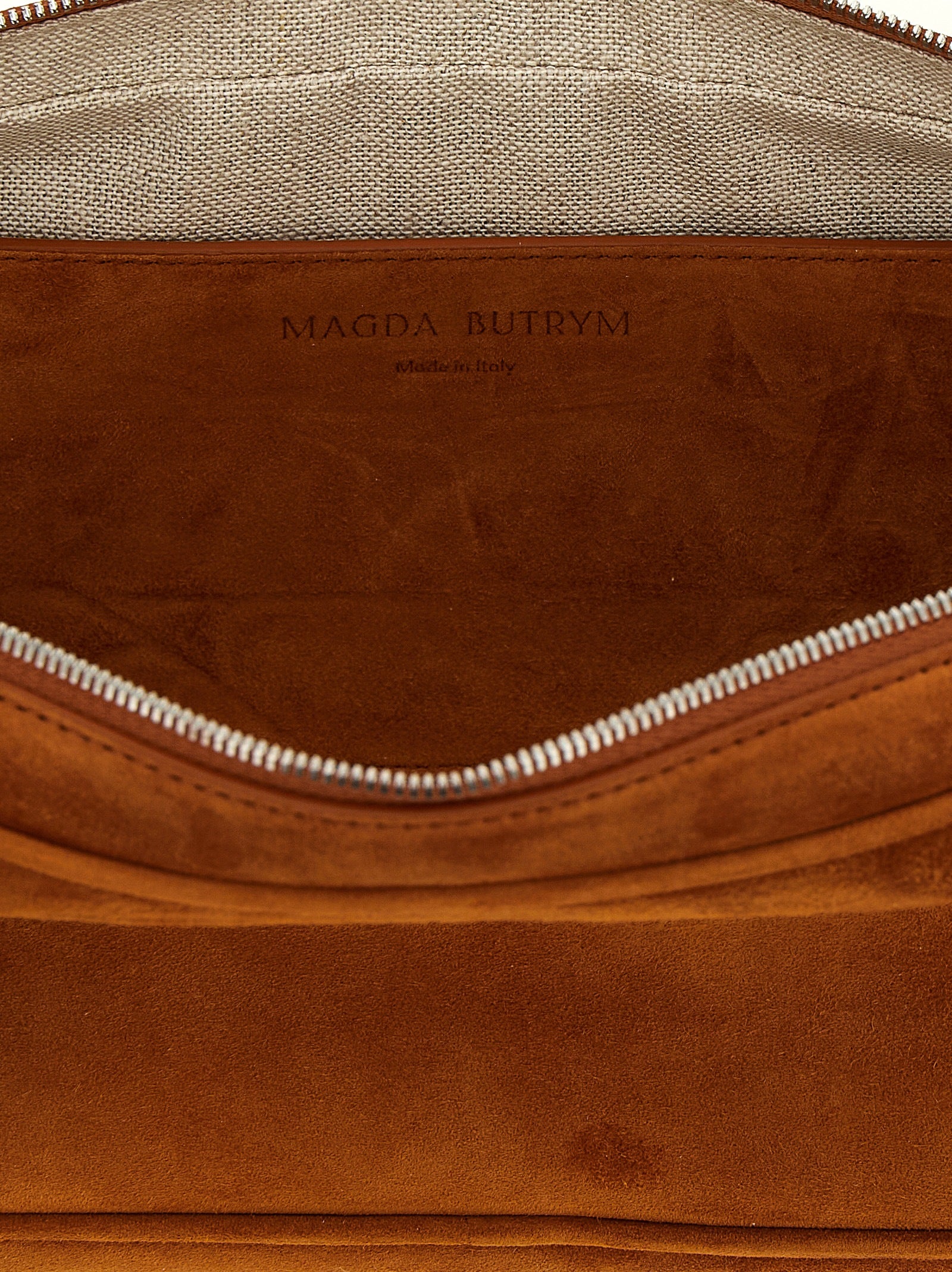 Magda Butrym Brown Calfskin Shoulder Women's Bag