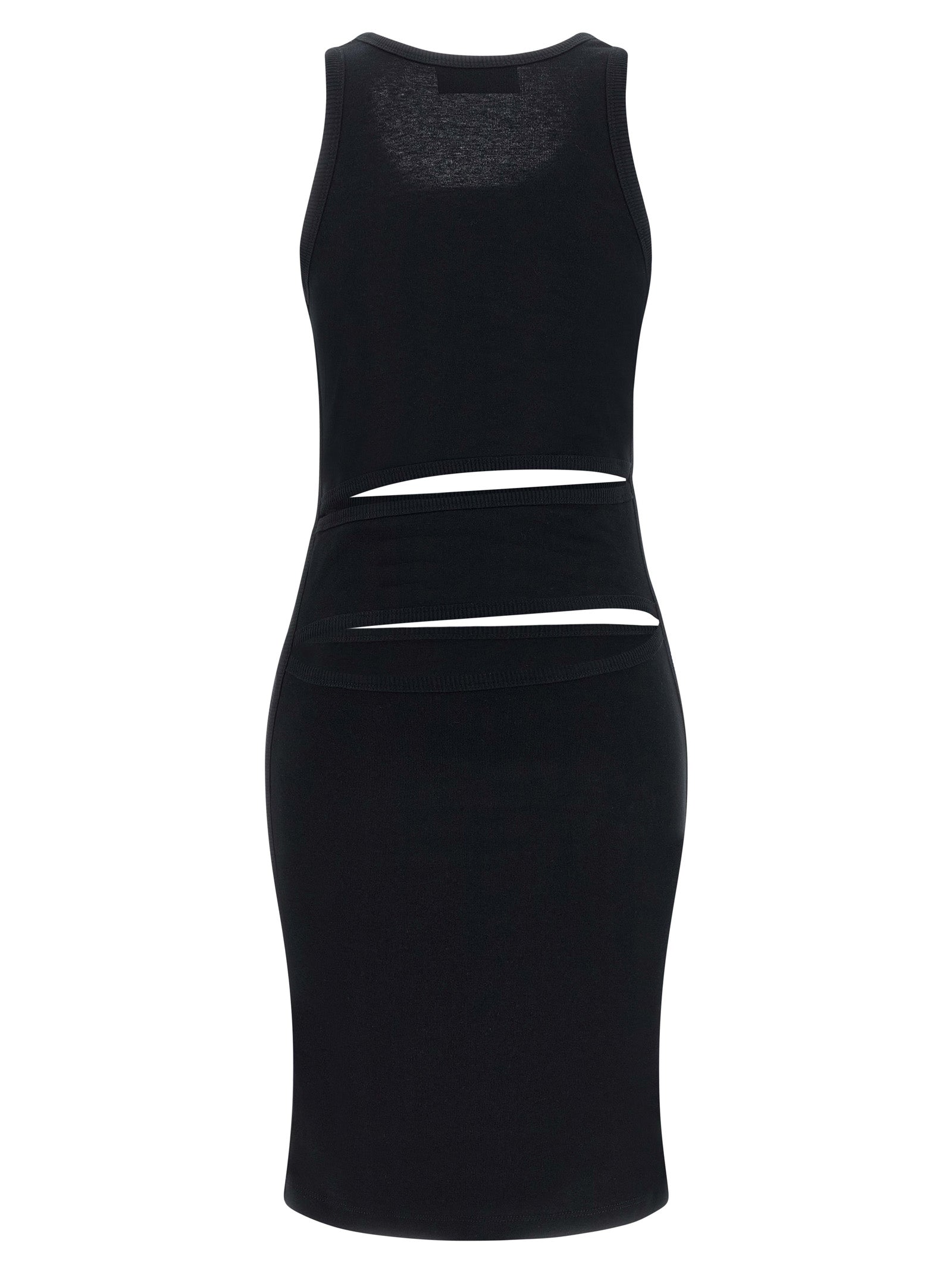 Coperni Black Organic Cotton Short Women's Dress