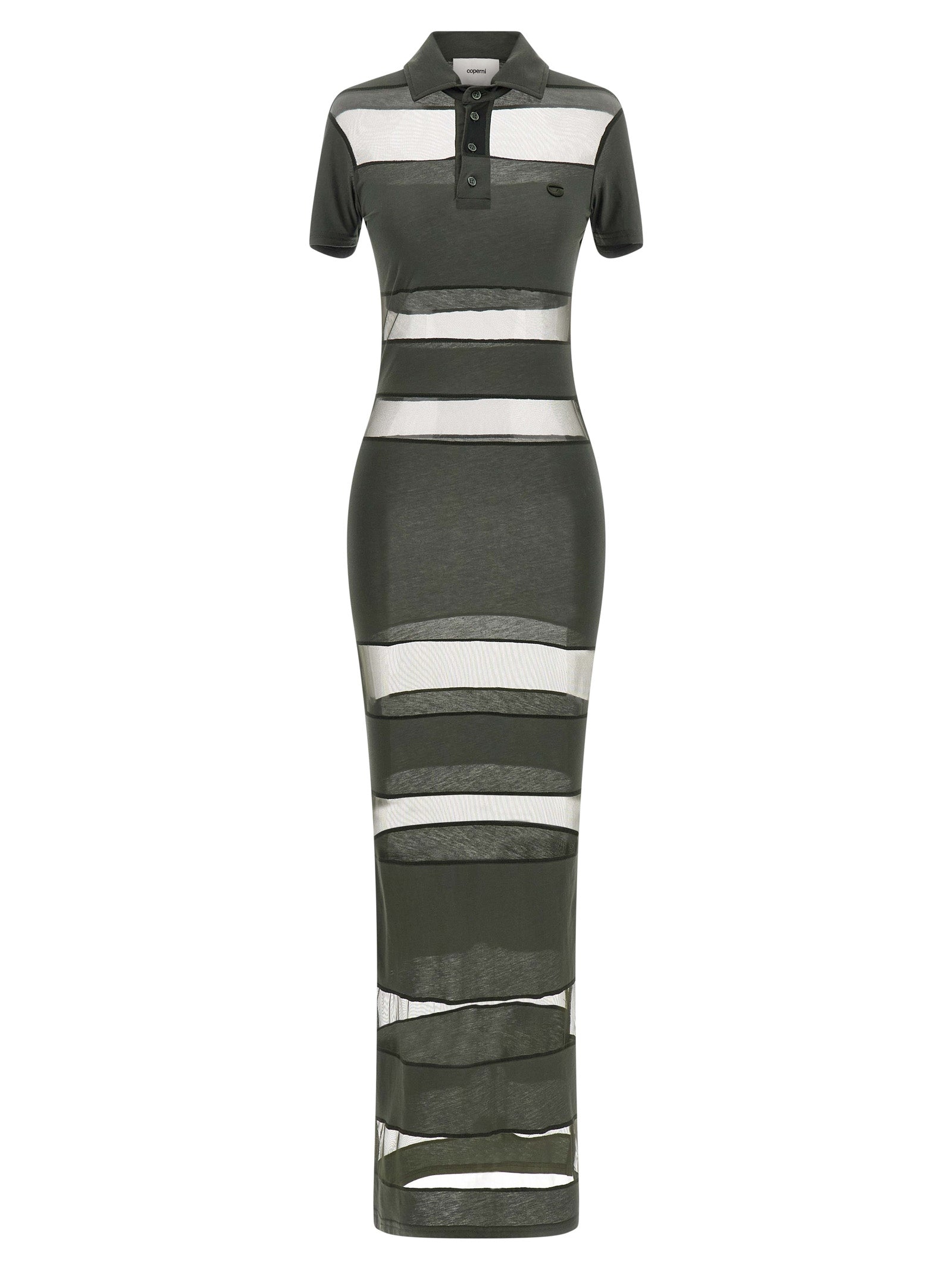Coperni Bicolor Cotton Long Women's Dress