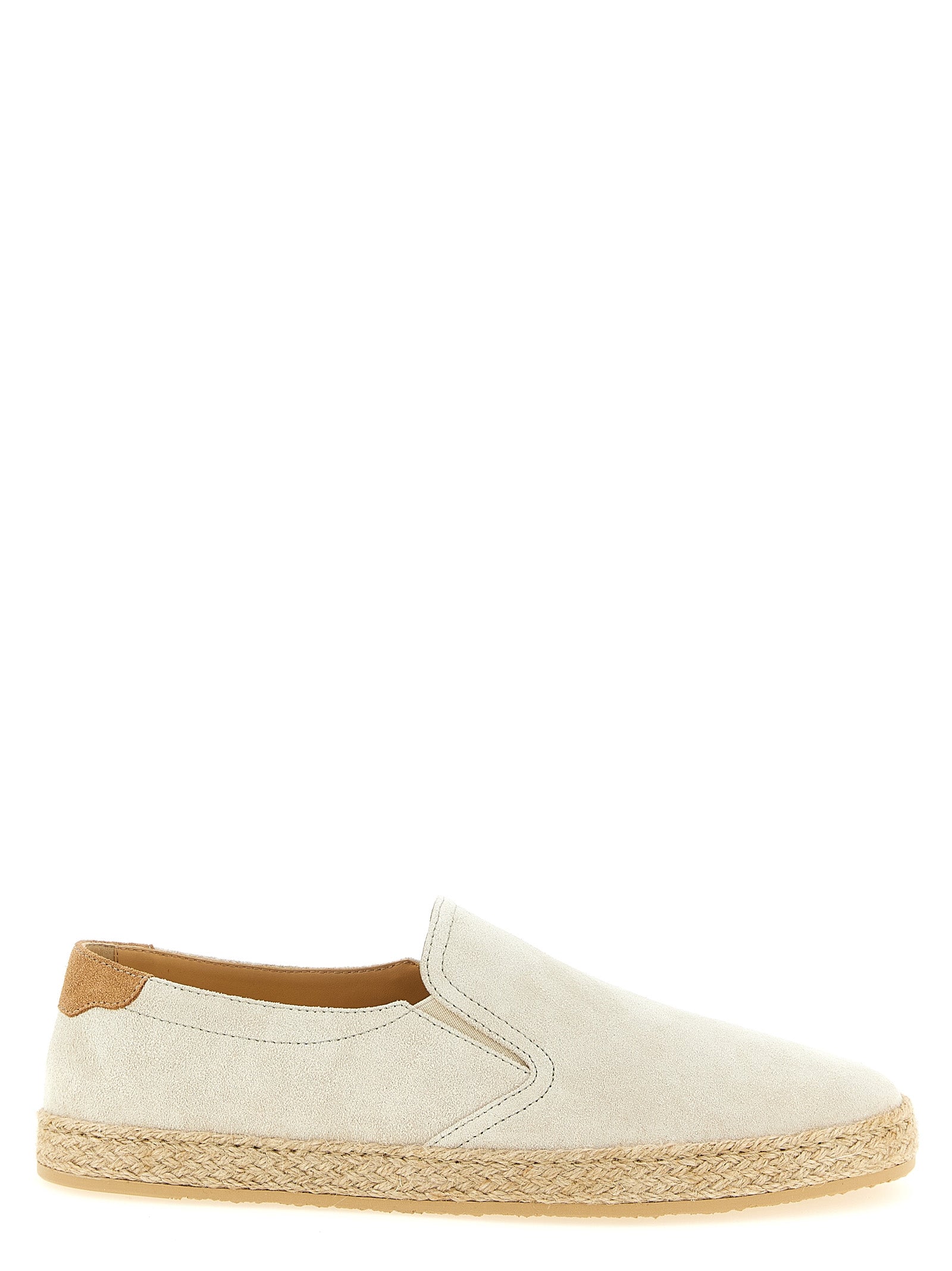 Brunello Cucinelli Gray Calfskin Men's Espadrilles