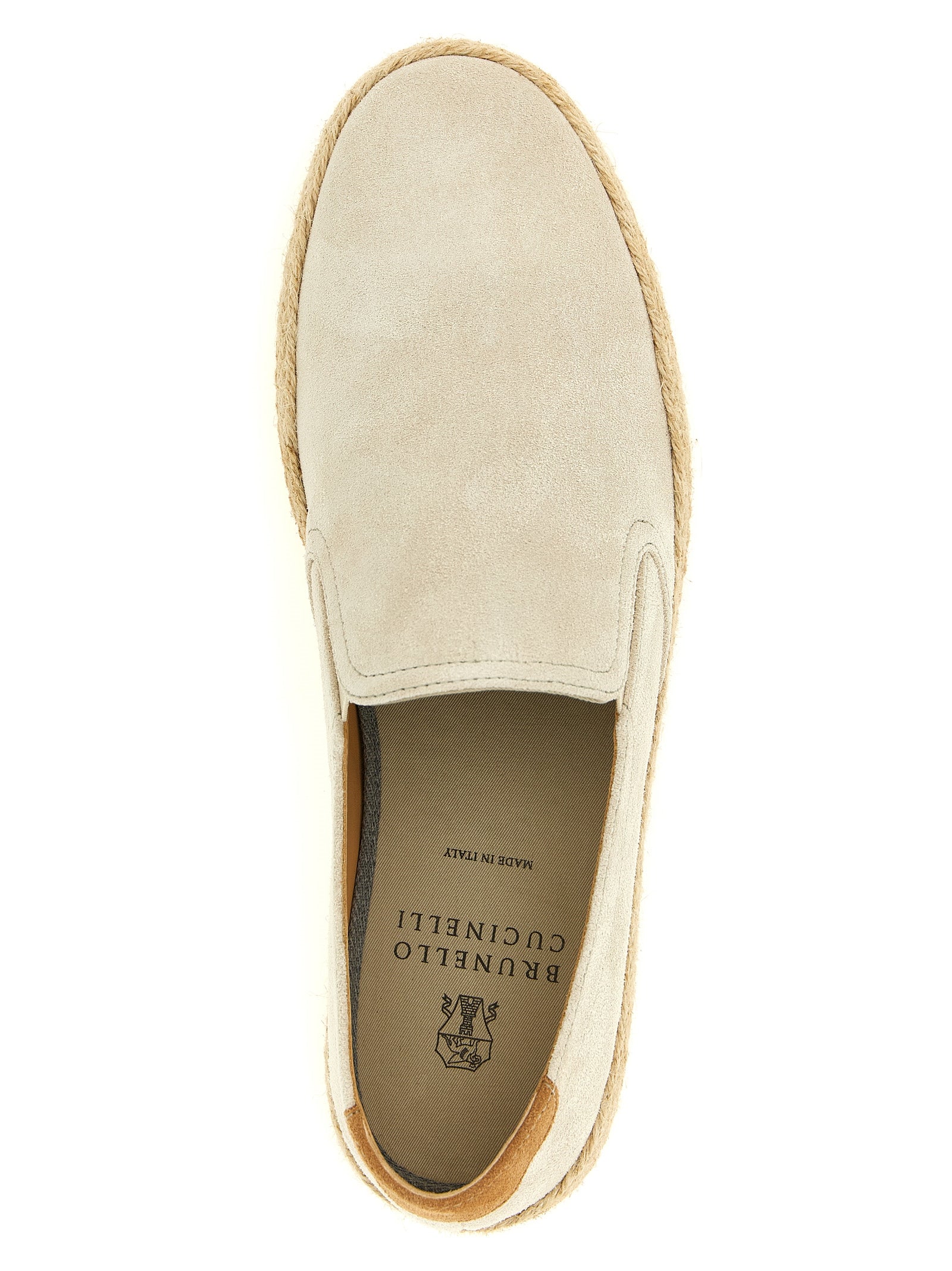 Brunello Cucinelli Gray Calfskin Men's Espadrilles