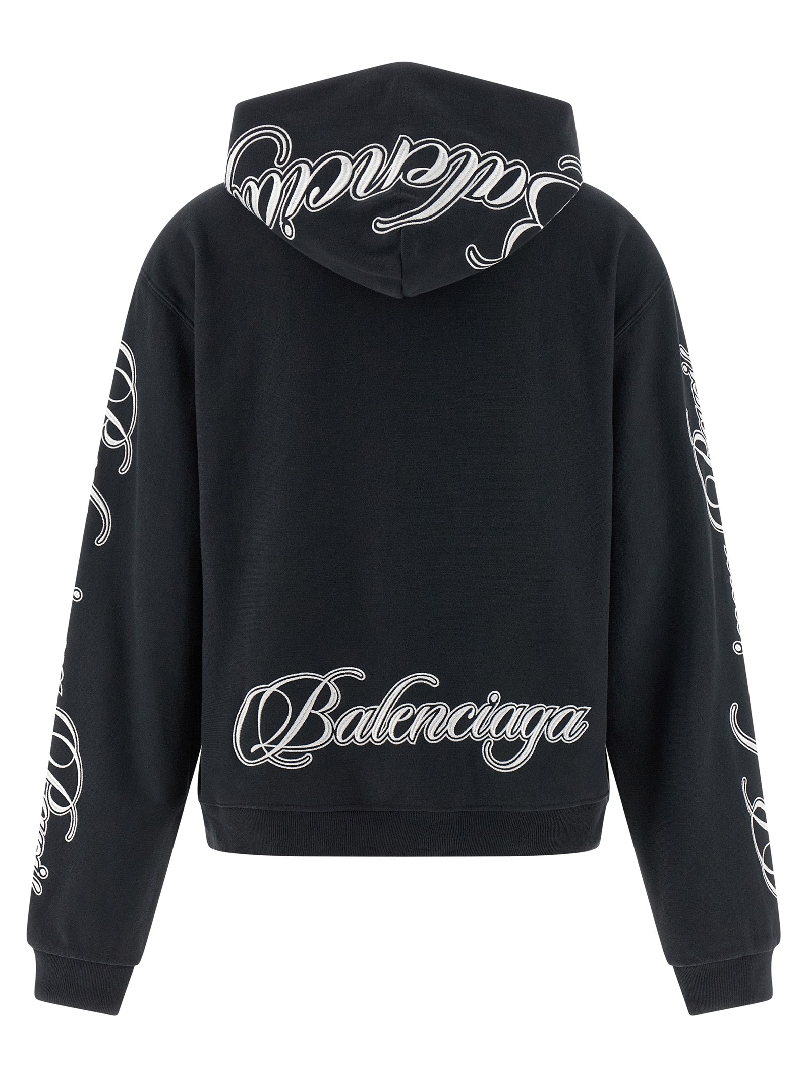Balenciaga Black Cotton Women's Sweatshirt