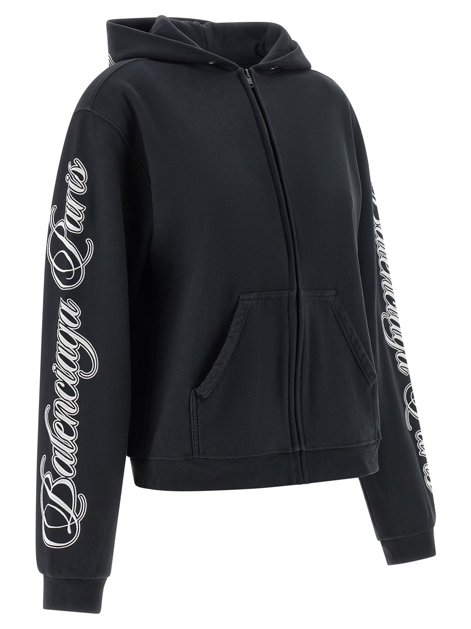 Balenciaga Black Cotton Women's Sweatshirt