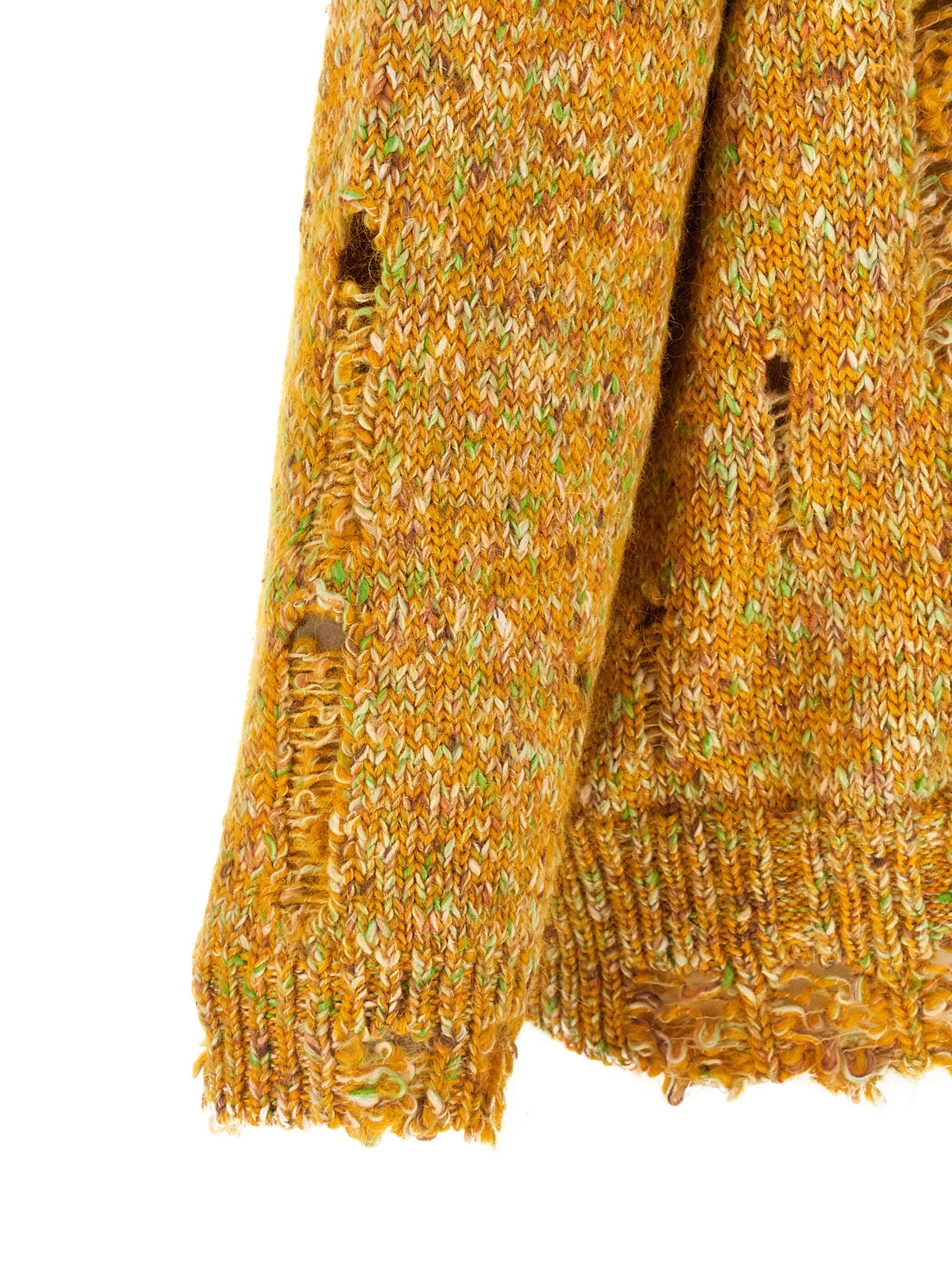 R13 Bicolor Alpaca Leather Women's Cardigan