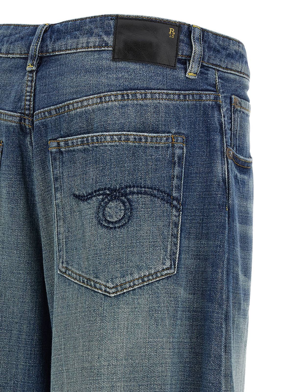R13 Blue Cotton Jeans Women's Denim