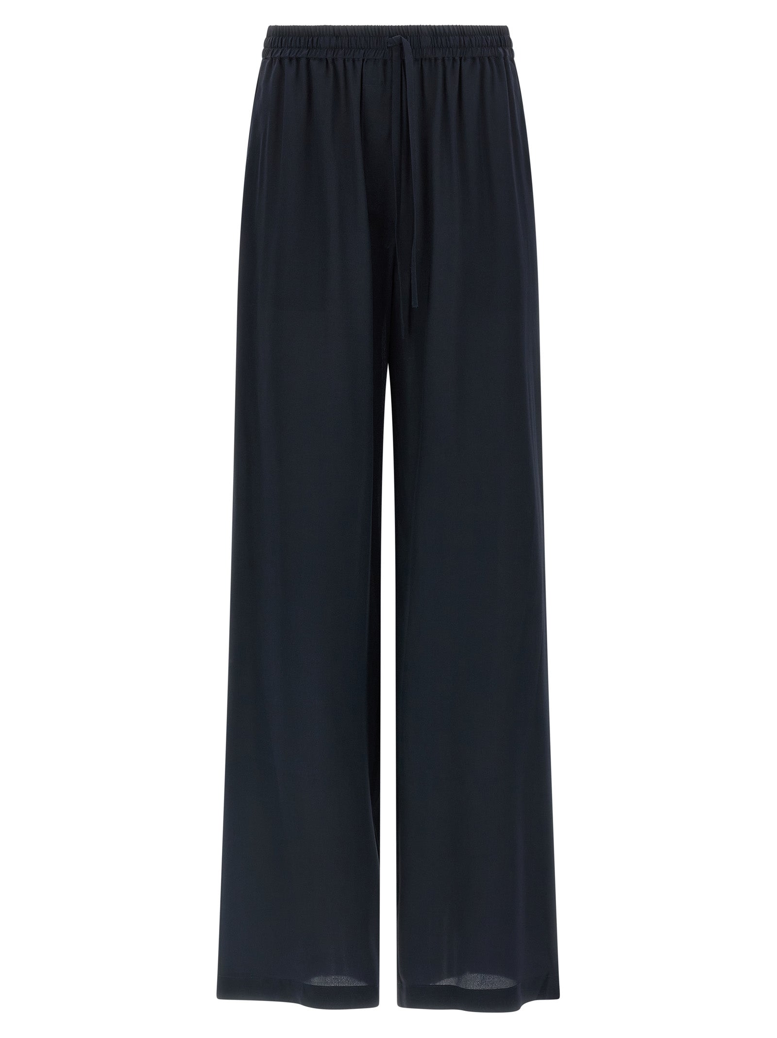P.A.R.O.S.H. Blue Silk Casual Women's Pants