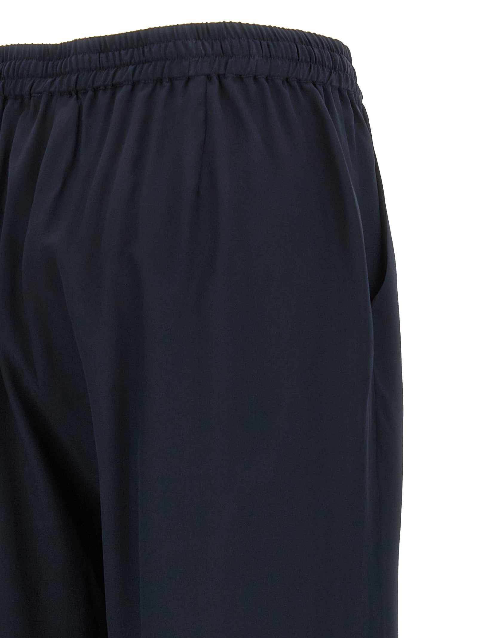 P.A.R.O.S.H. Blue Silk Casual Women's Pants