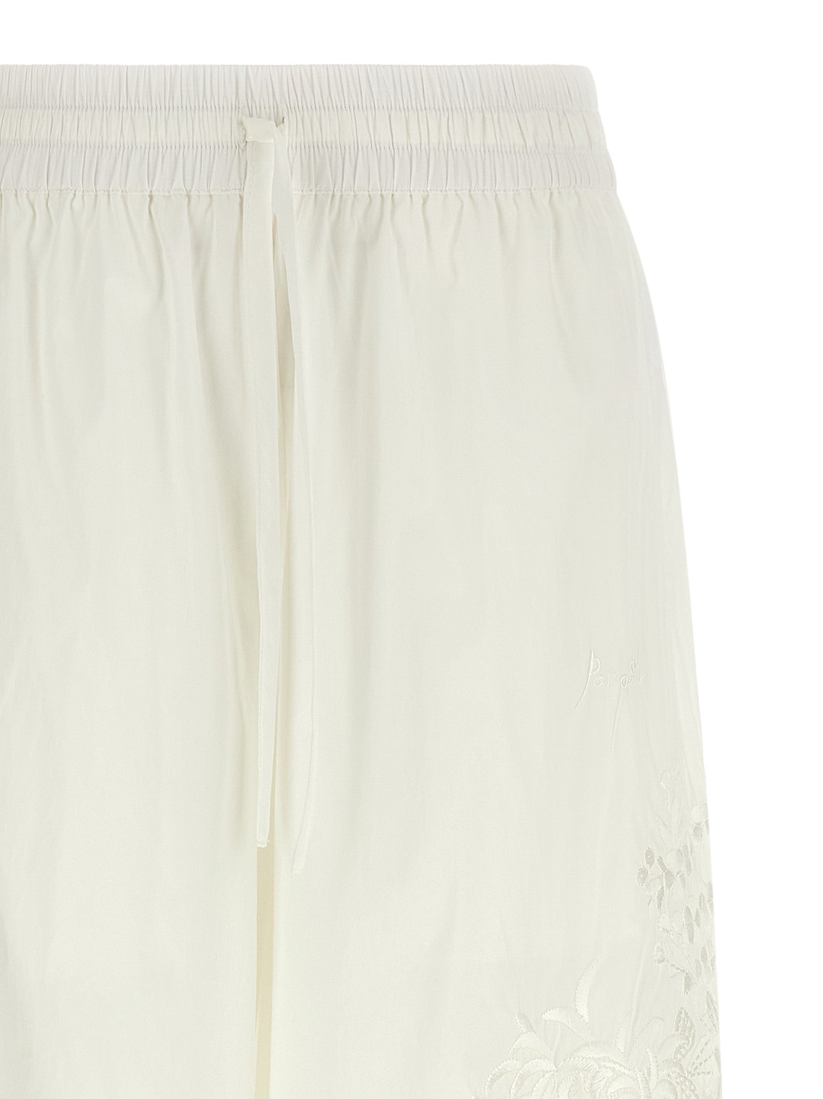 P.A.R.O.S.H. White Polyamide Casual Women's Pants