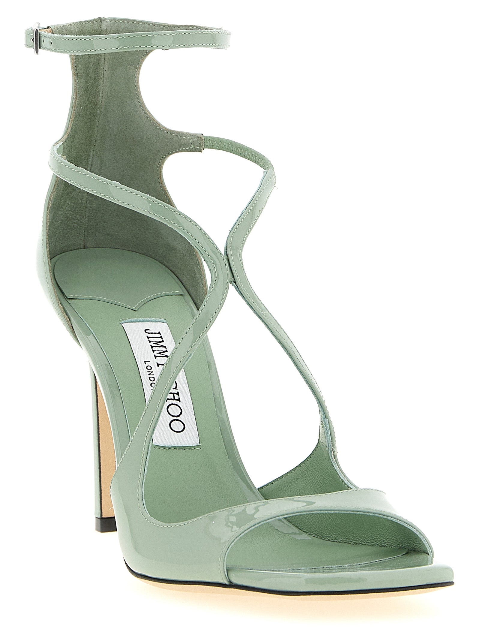 Jimmy Choo Bicolor Leather Stiletto Heel Women's Sandals