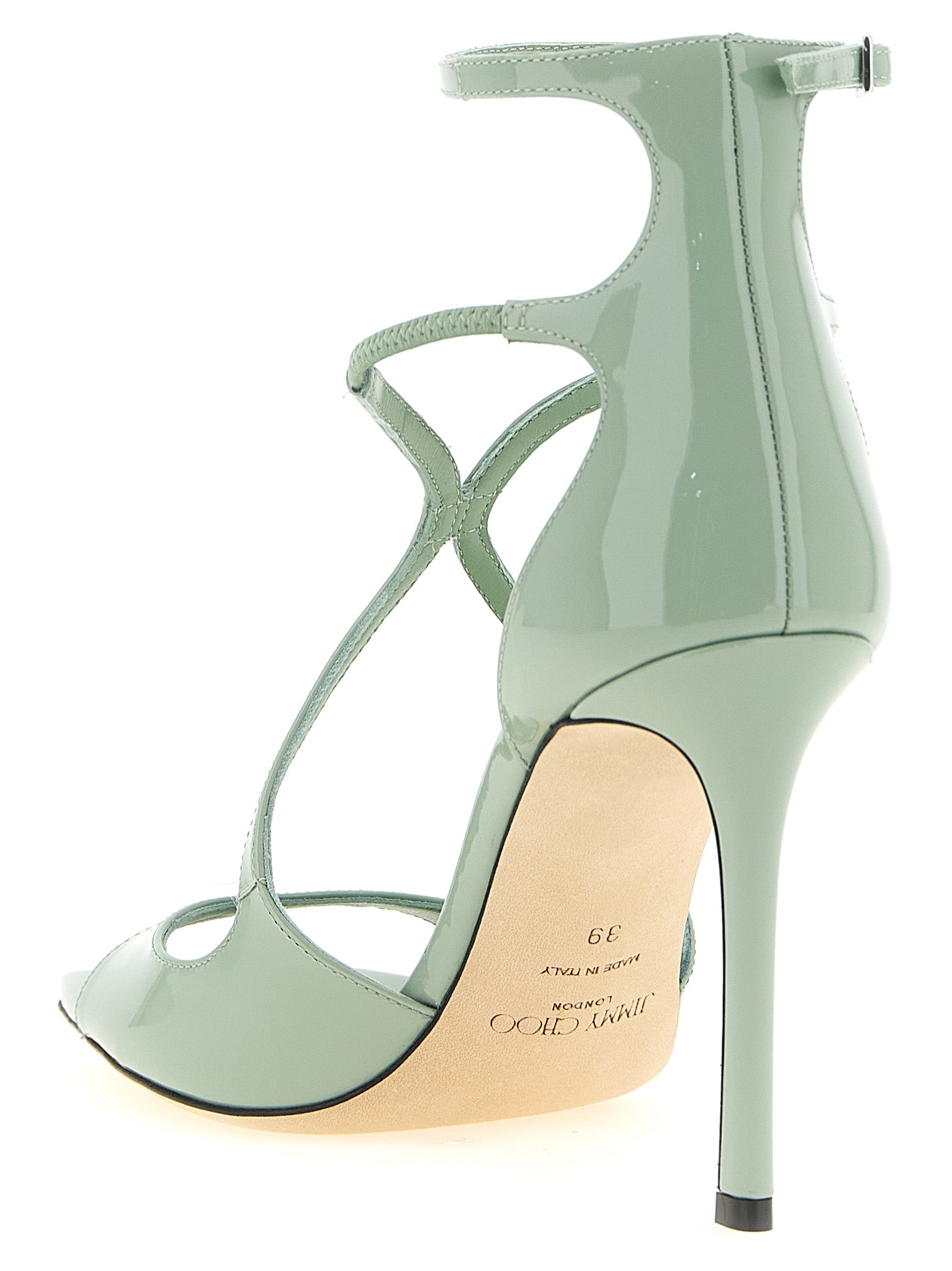 Jimmy Choo Bicolor Leather Stiletto Heel Women's Sandals