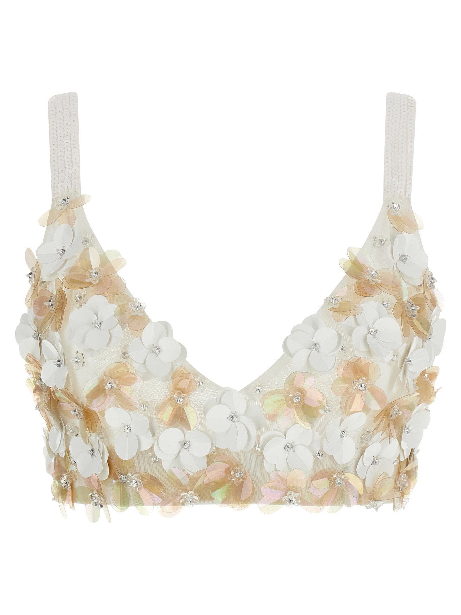 P.A.R.O.S.H. White Polyamide Tank Women's Tops