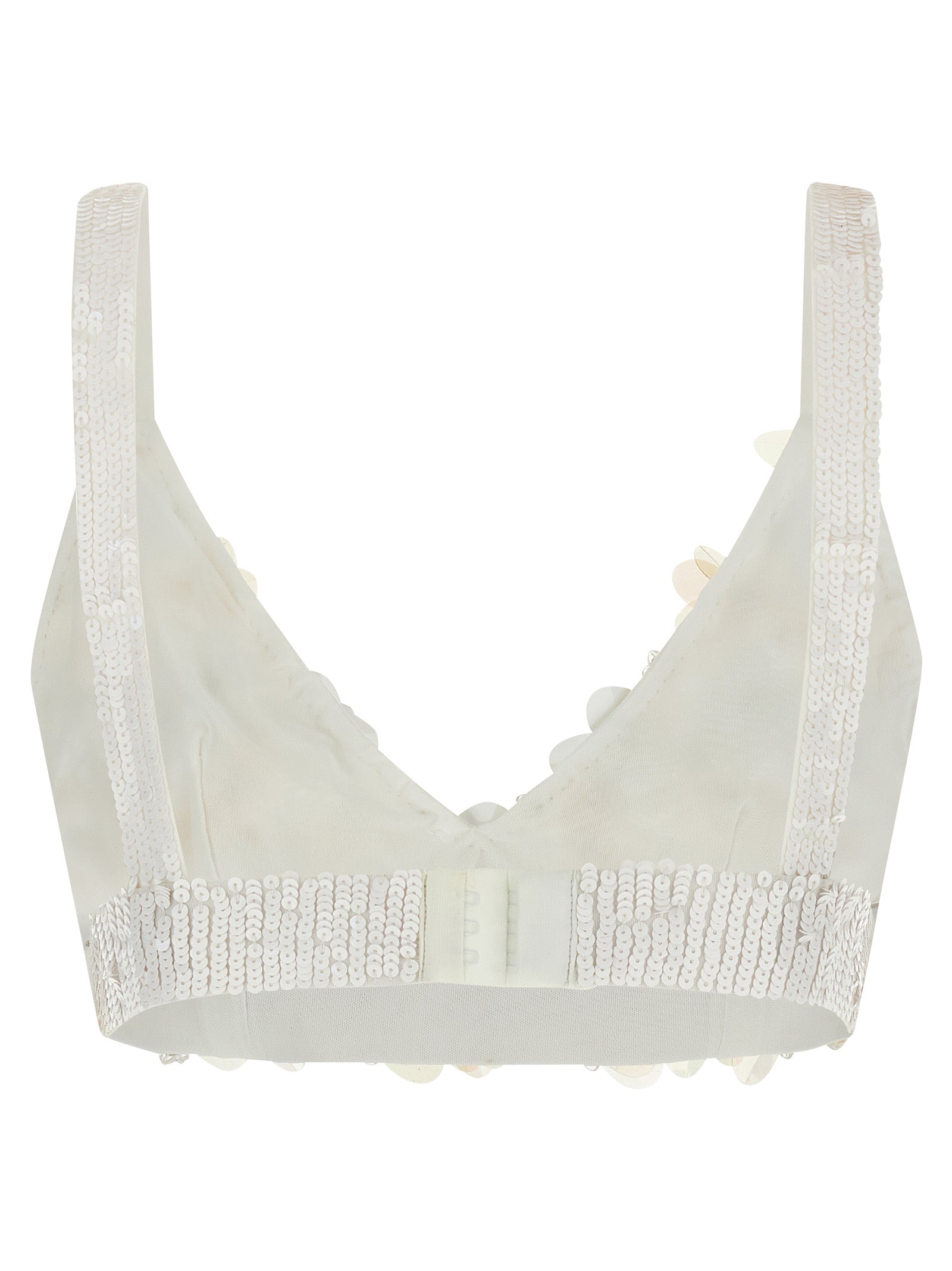 P.A.R.O.S.H. White Polyamide Tank Women's Tops