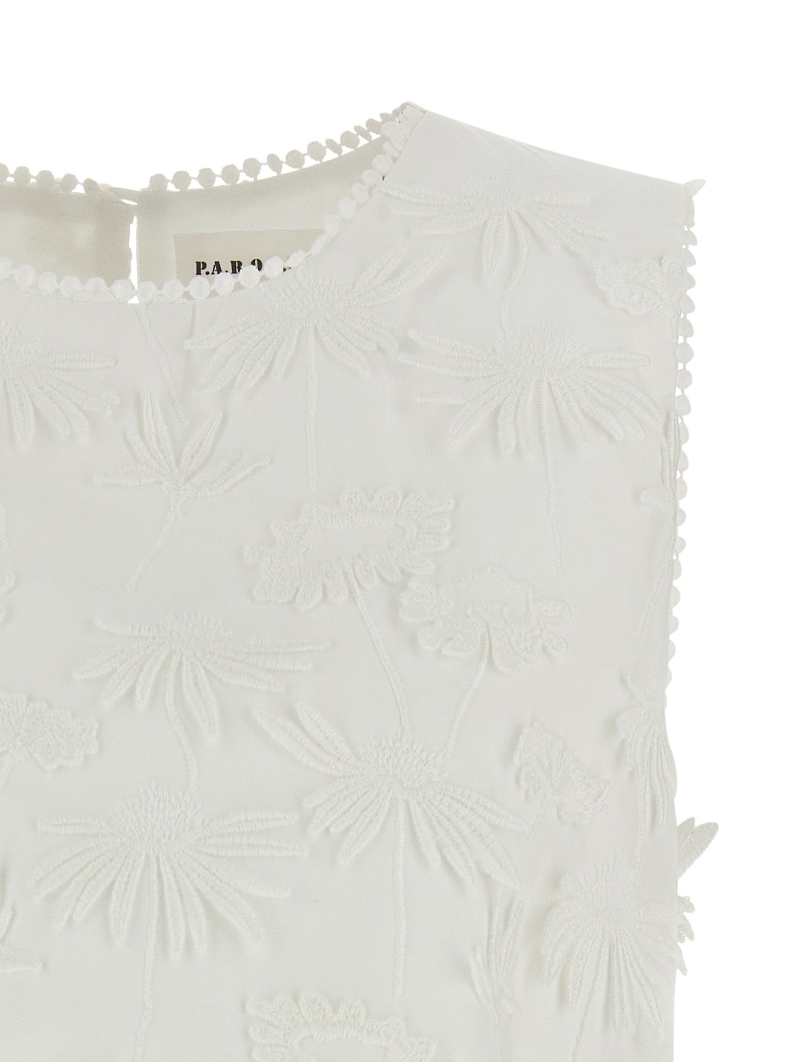 P.A.R.O.S.H. White Cotton Women's Blouse
