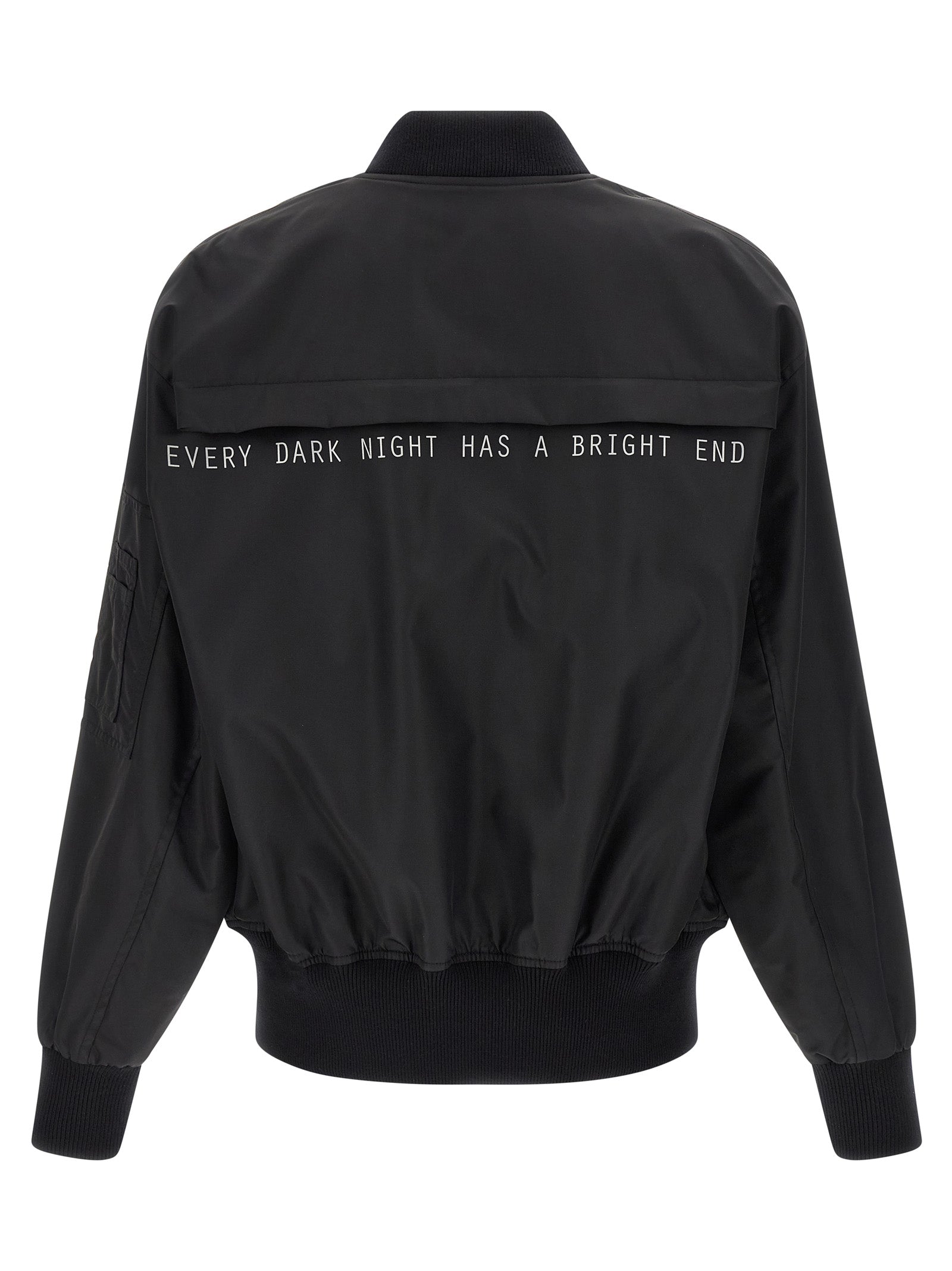 44 Label Group Black Polyamide Men's Bomber