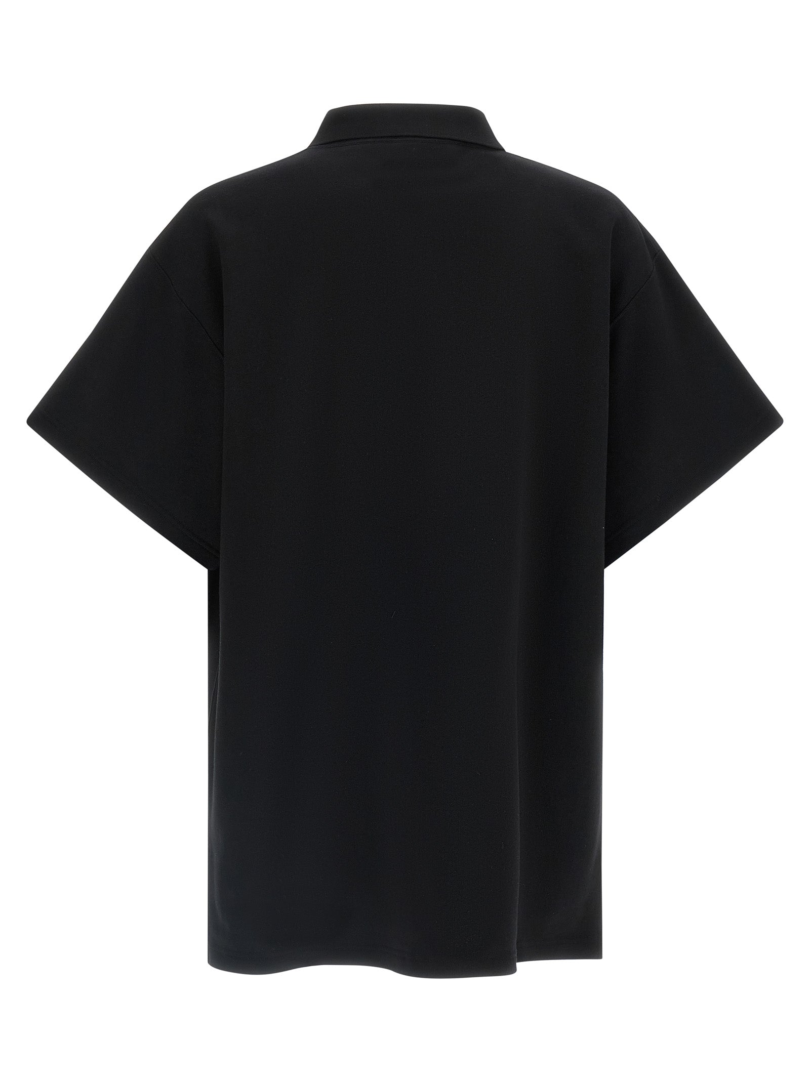 Balenciaga Black Cotton Polo Men's Shirt