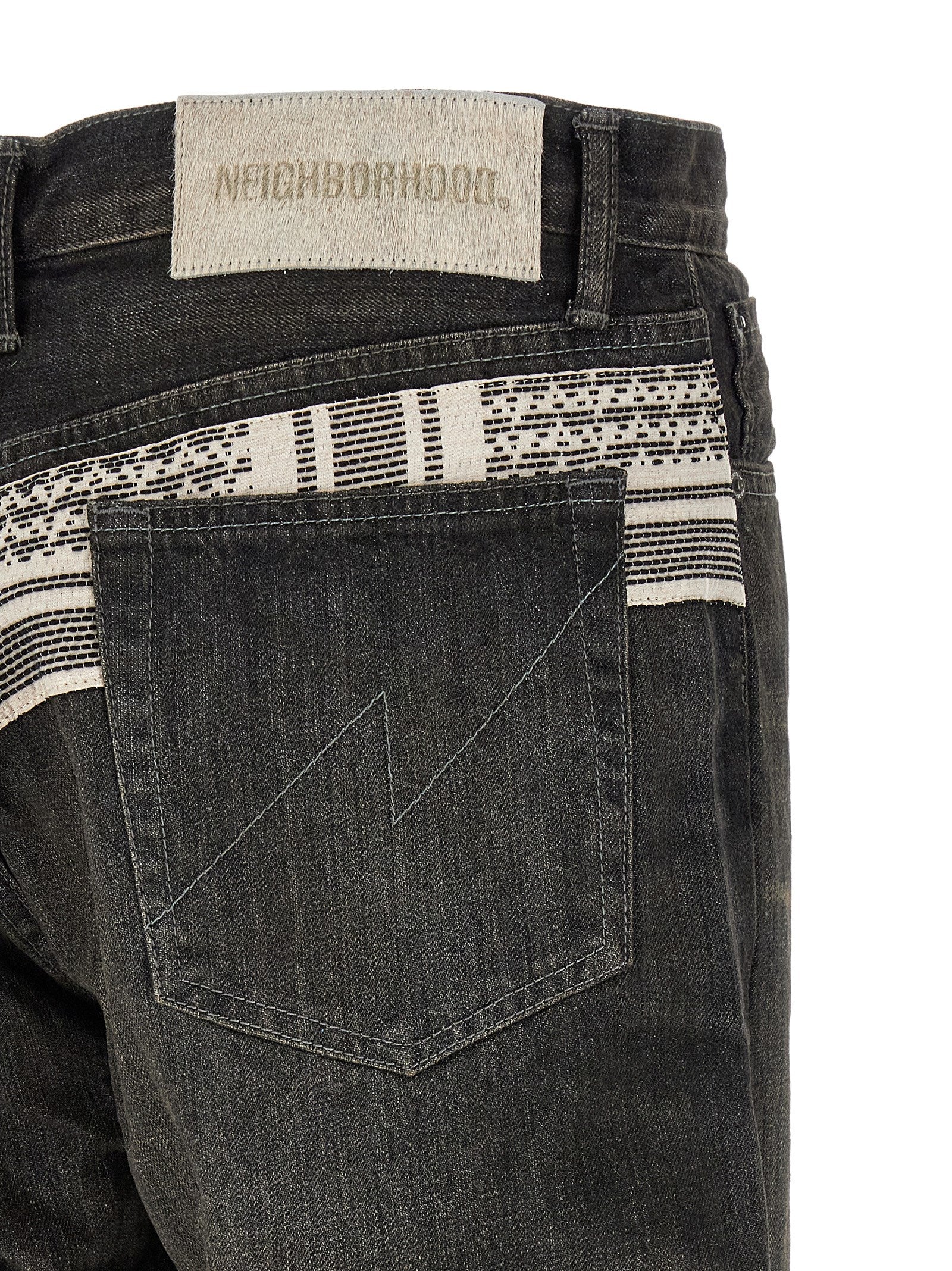 Yohji Yamamoto Black Cotton Tapered Men's Jeans