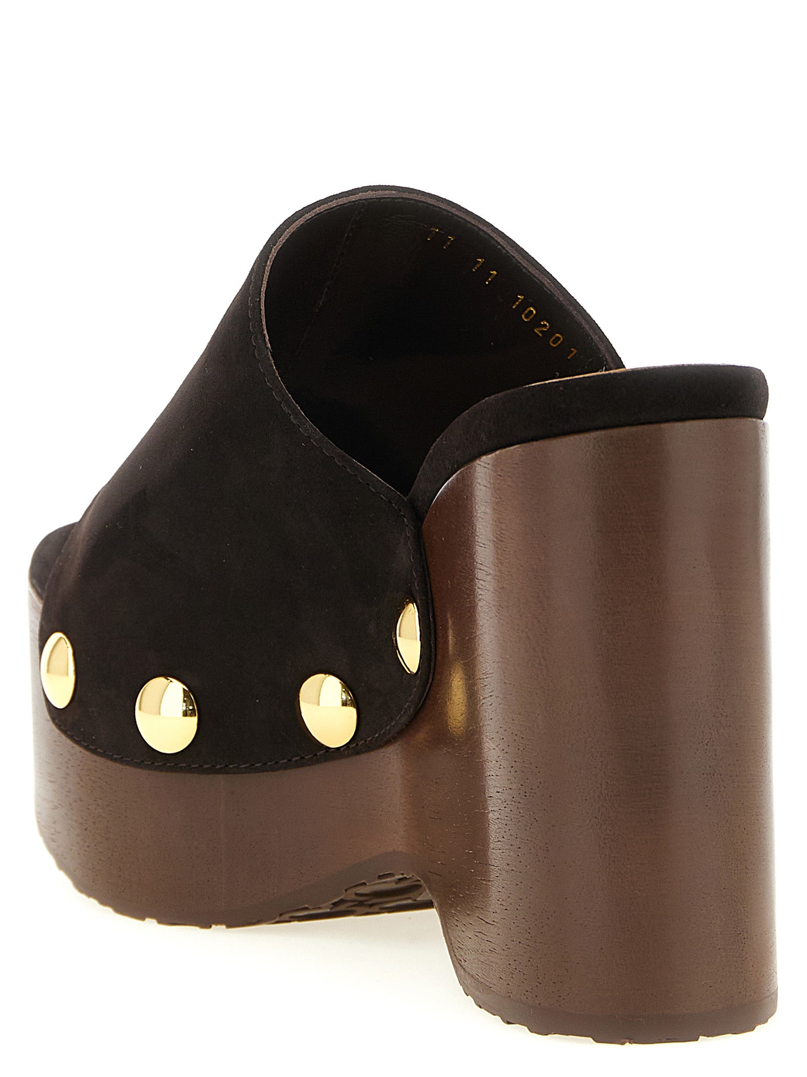 Gianvito Rossi Brown Suede Leather Wedge Women's Sandals