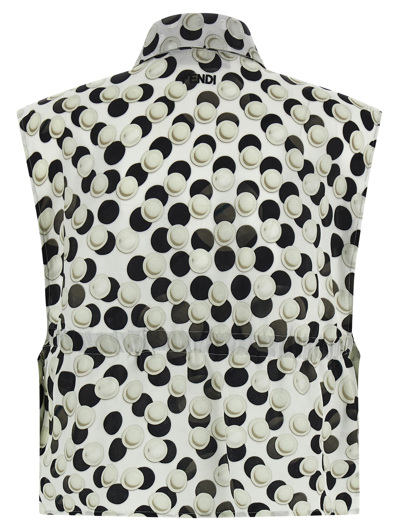 Fendi Multicolor Silk Pattern Women's Shirt