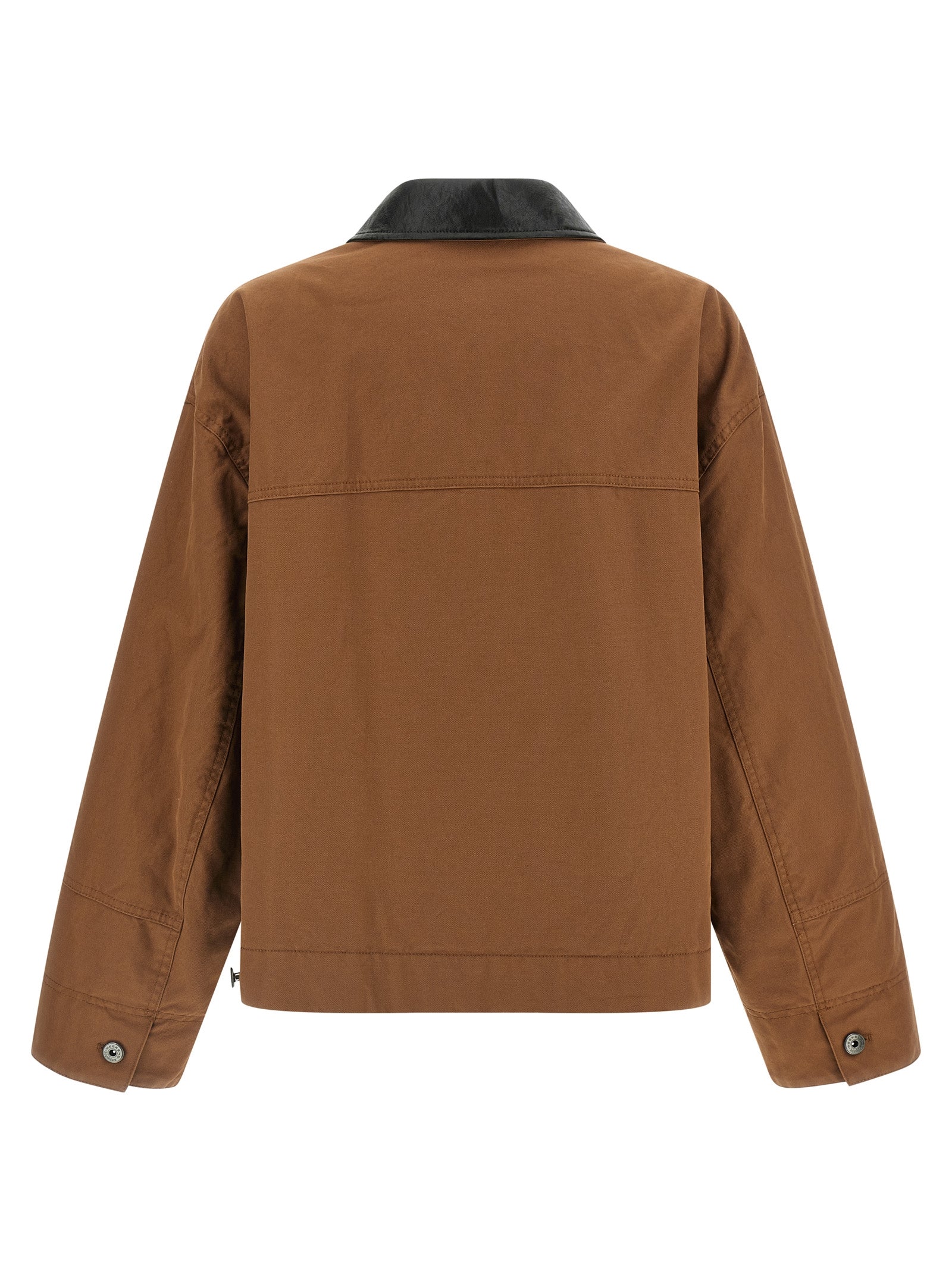 Max Mara Brown Cotton Full-Length Women's Jacket