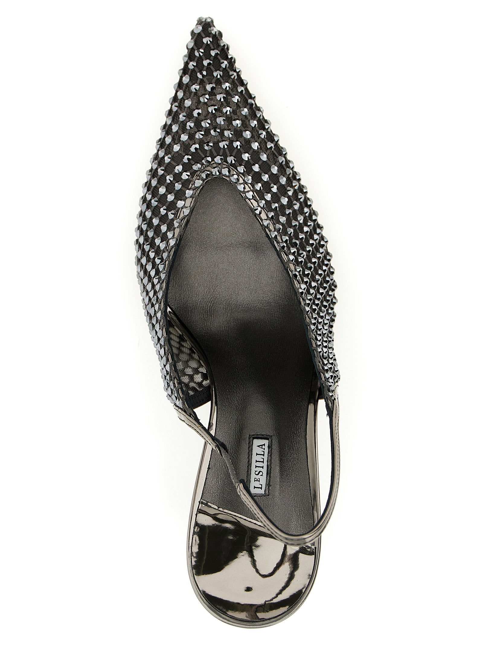 LE SILLA Gray Polyester High Heel Women's Pumps