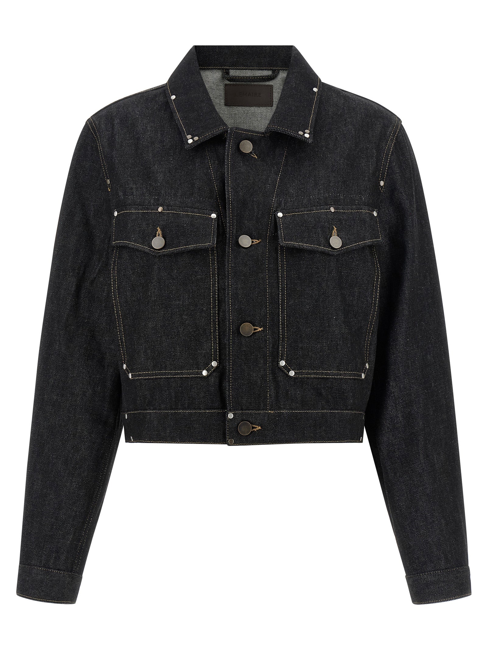 Lemaire Black Cotton Denim Women's Jacket