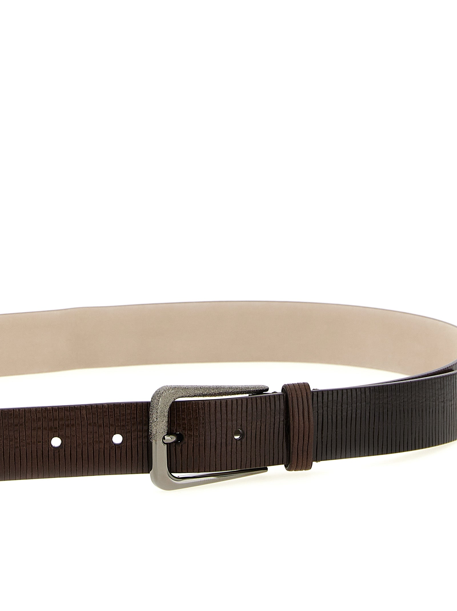 Brunello Cucinelli Brown Leather Regular Women's Belt