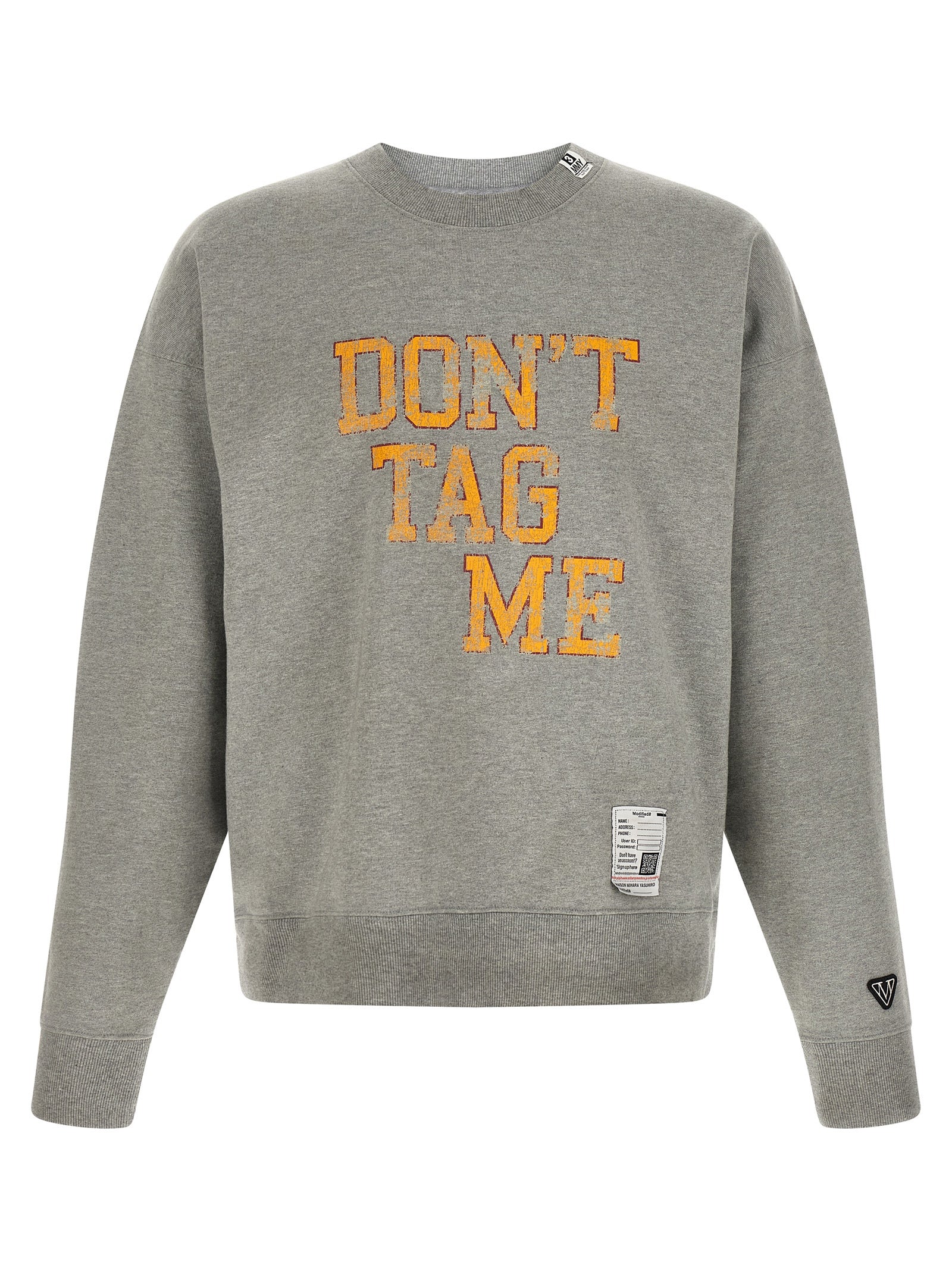 Maison Mihara Yasuhiro Gray Cotton Men's Sweatshirt