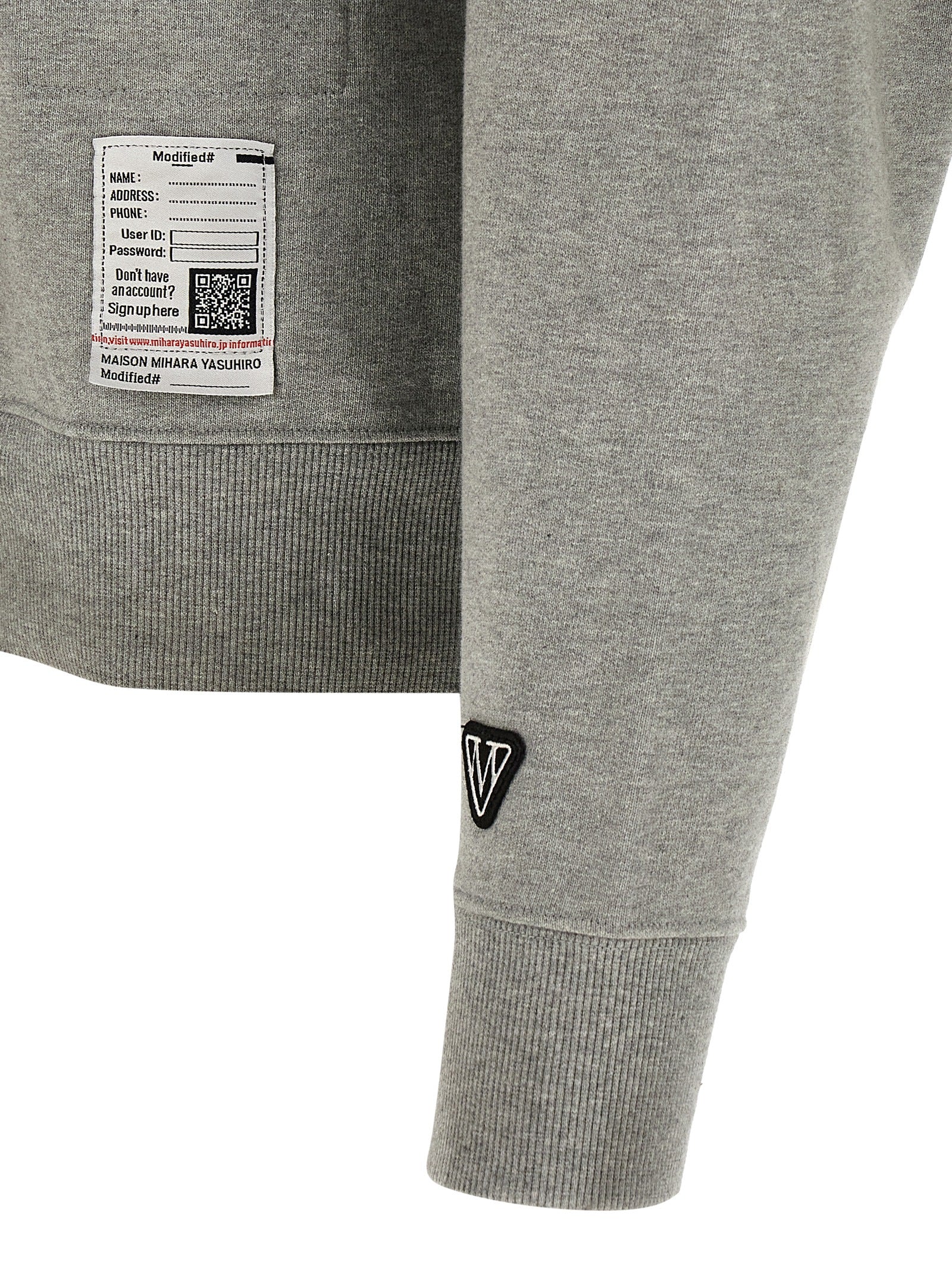 Maison Mihara Yasuhiro Gray Cotton Men's Sweatshirt