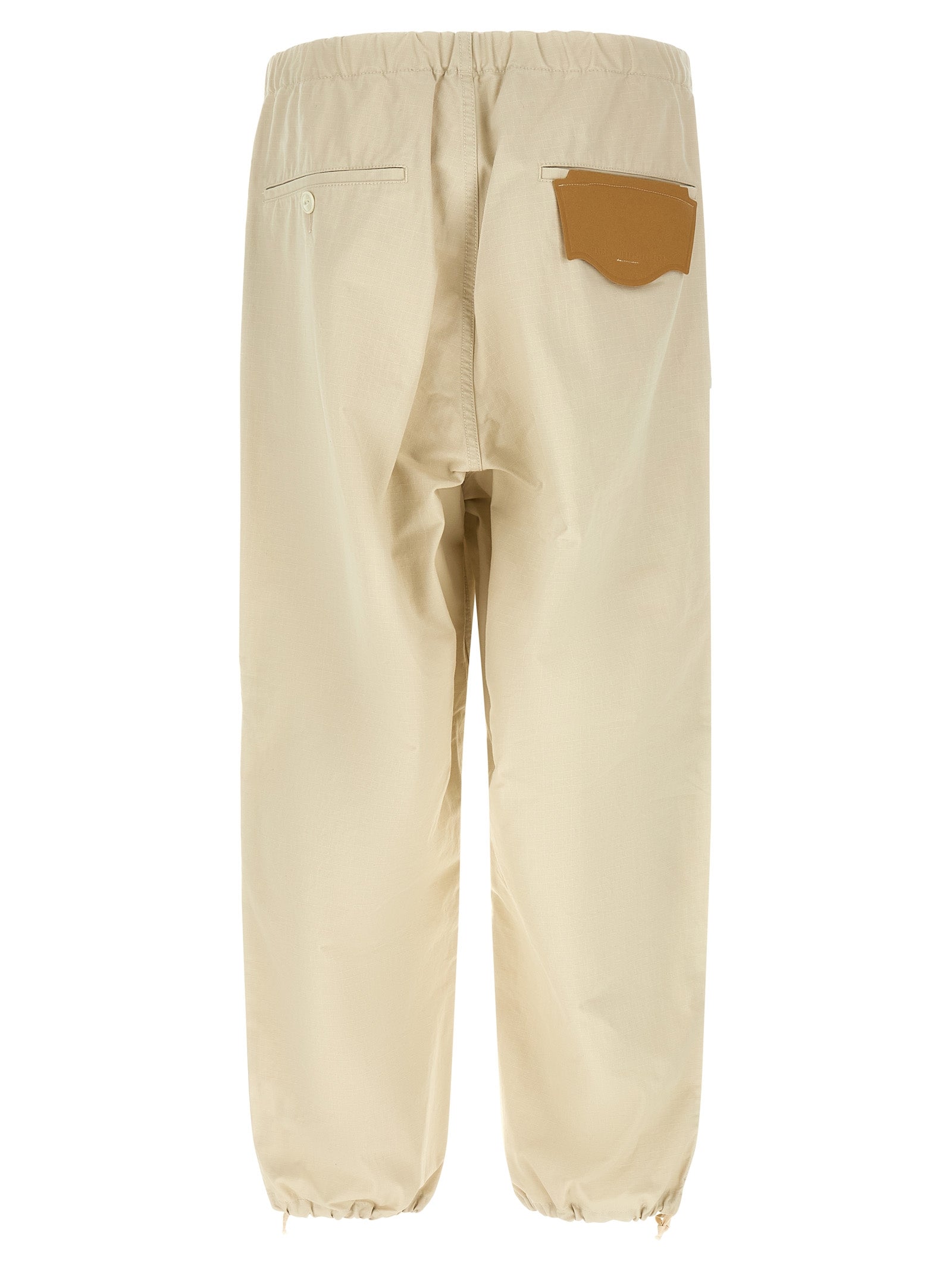 Maison Mihara Yasuhiro Beige Cotton Athletic Men's Pants