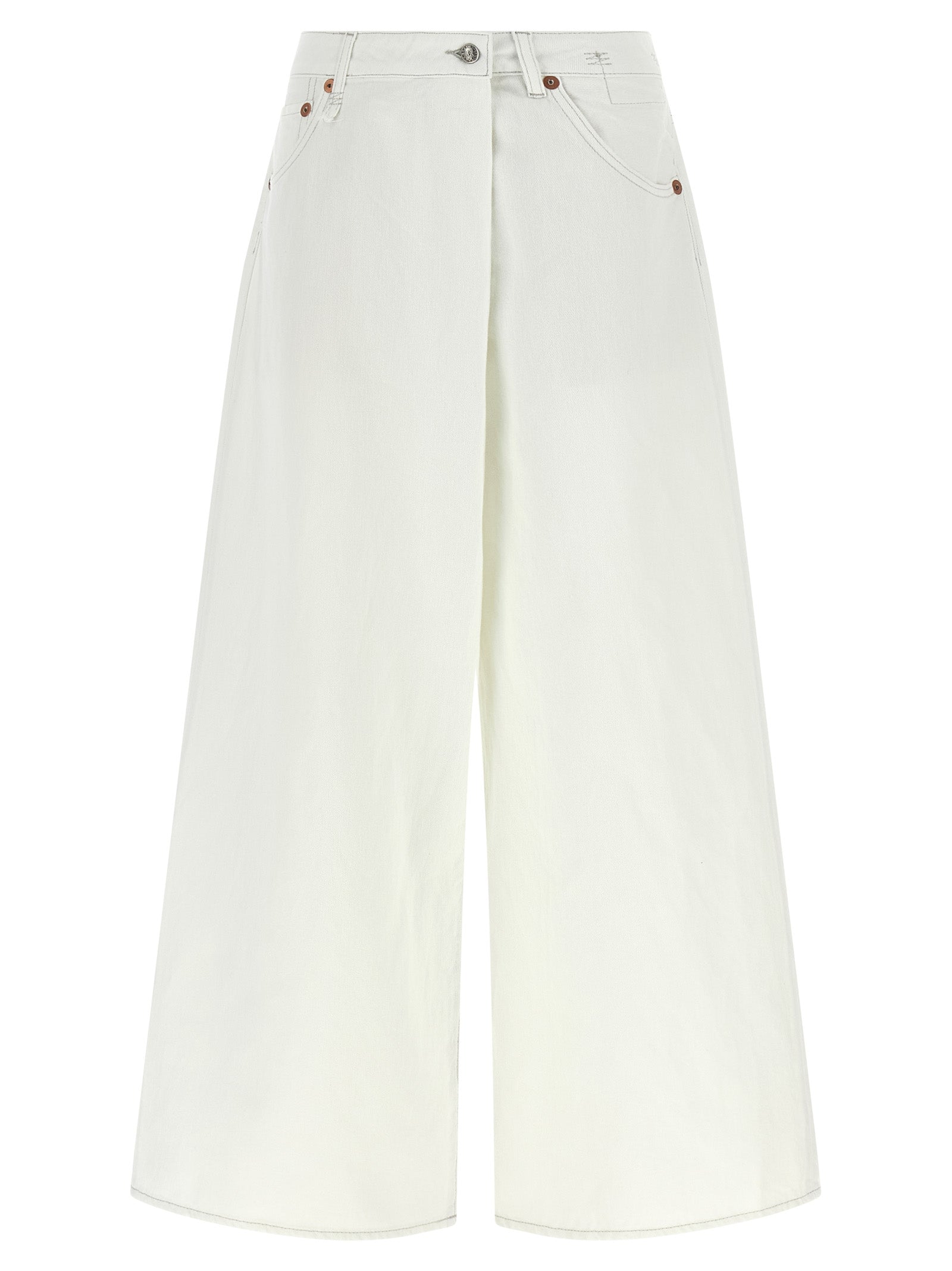R13 White Cotton Jeans Women's Denim