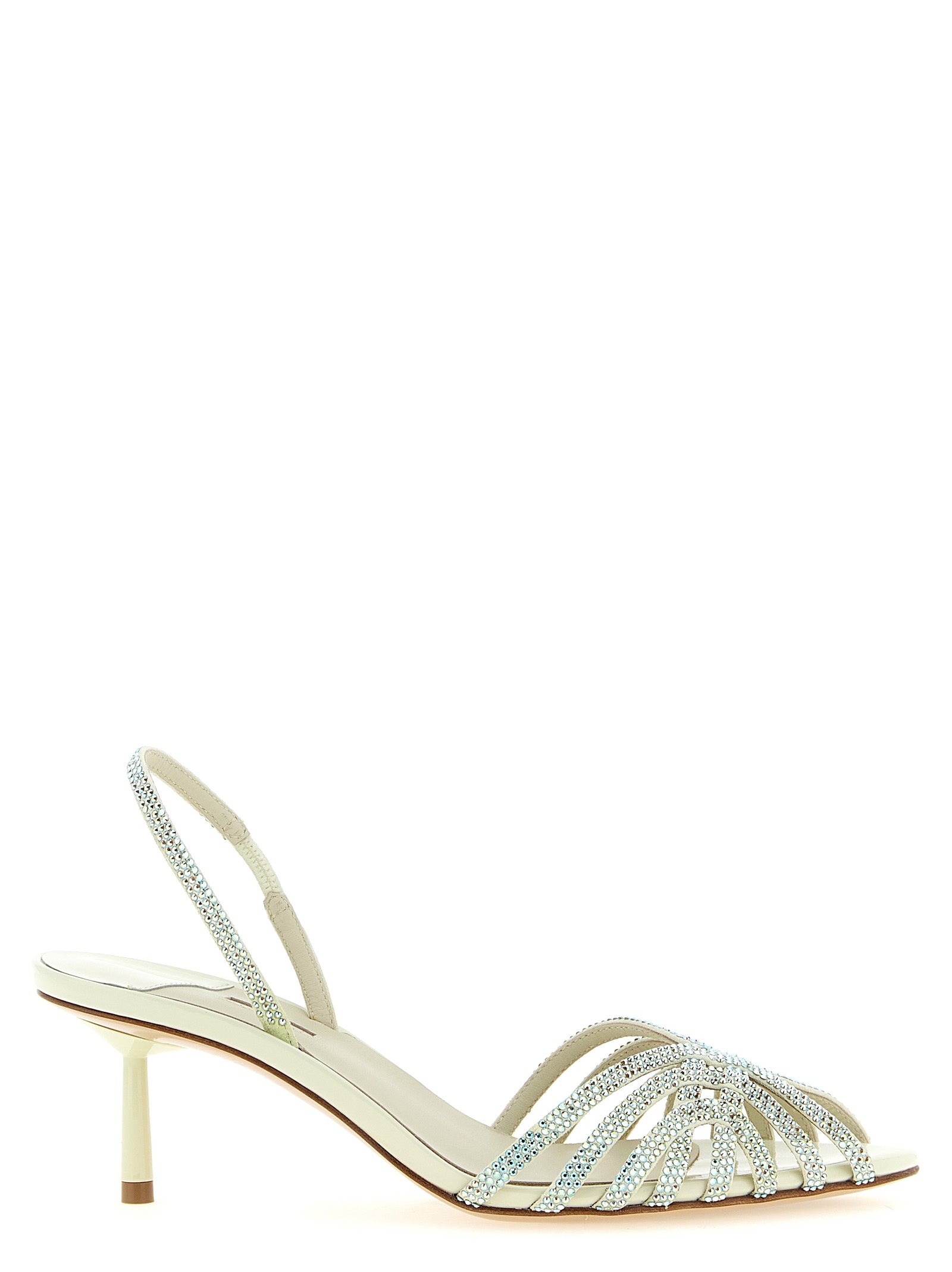 LE SILLA Bicolor Goatskin Stiletto Heel Women's Sandals