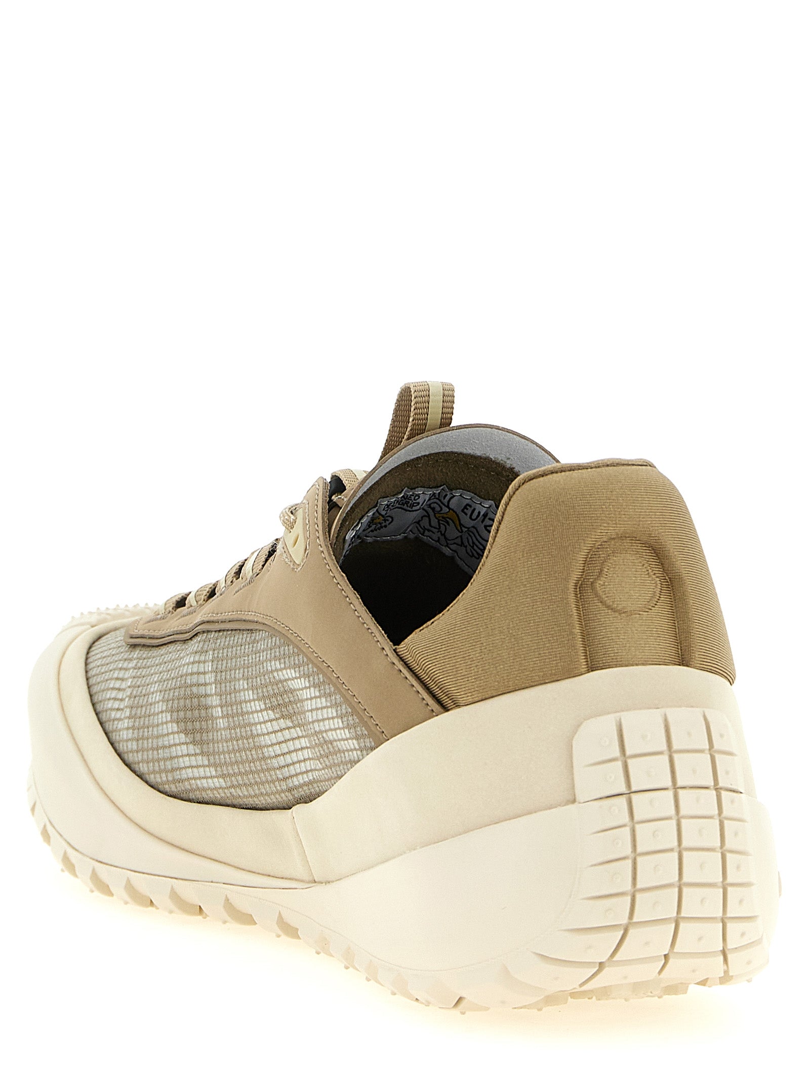 Moncler Beige Polyester Athletic Men's Sneakers