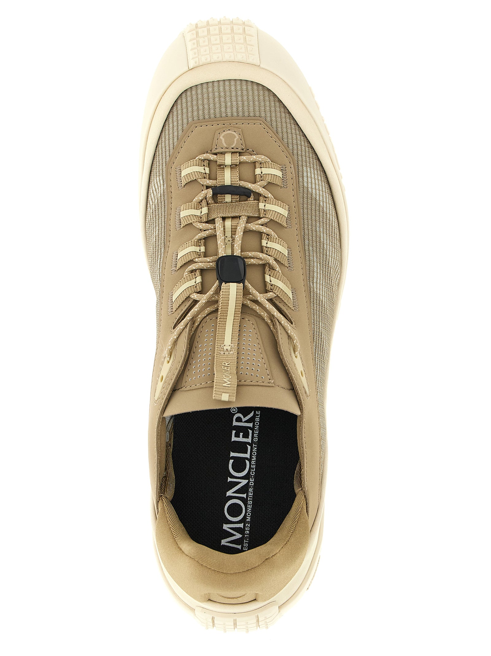 Moncler Beige Polyester Athletic Men's Sneakers