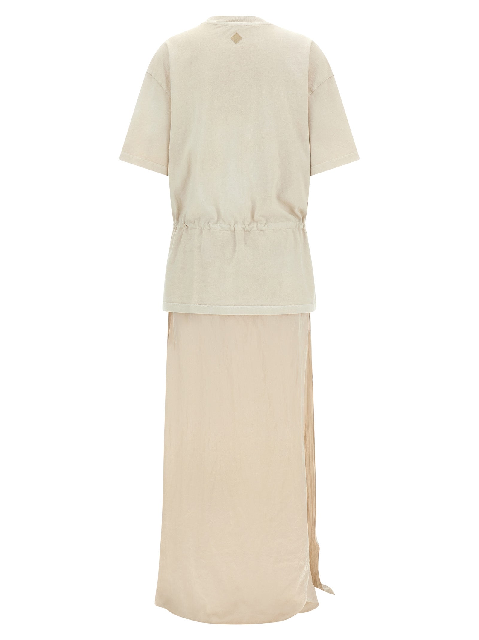 Haikure Beige Cotton Long Women's Dress