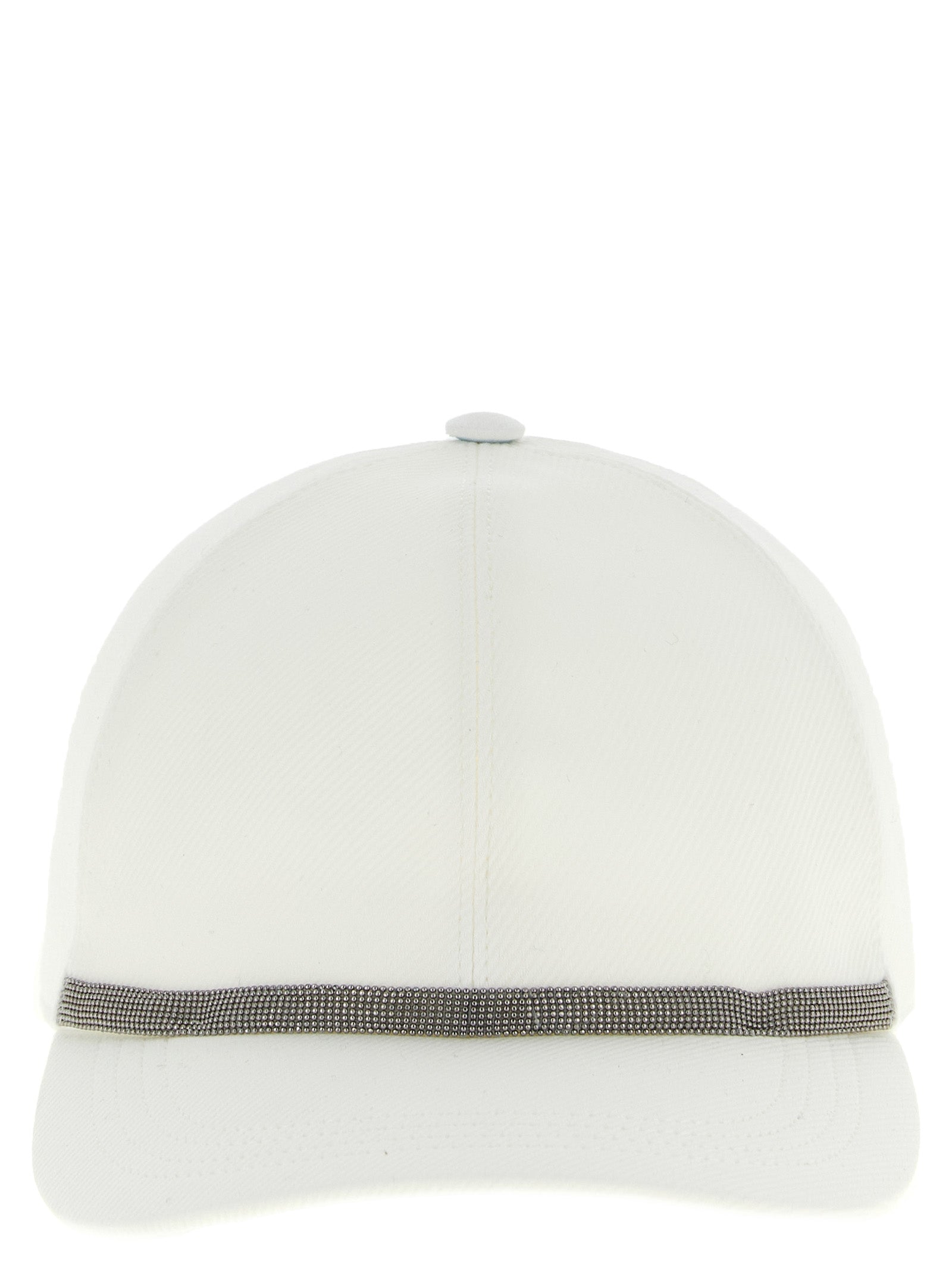 Brunello Cucinelli White Cotton Cap (Baseball Women's Hat)